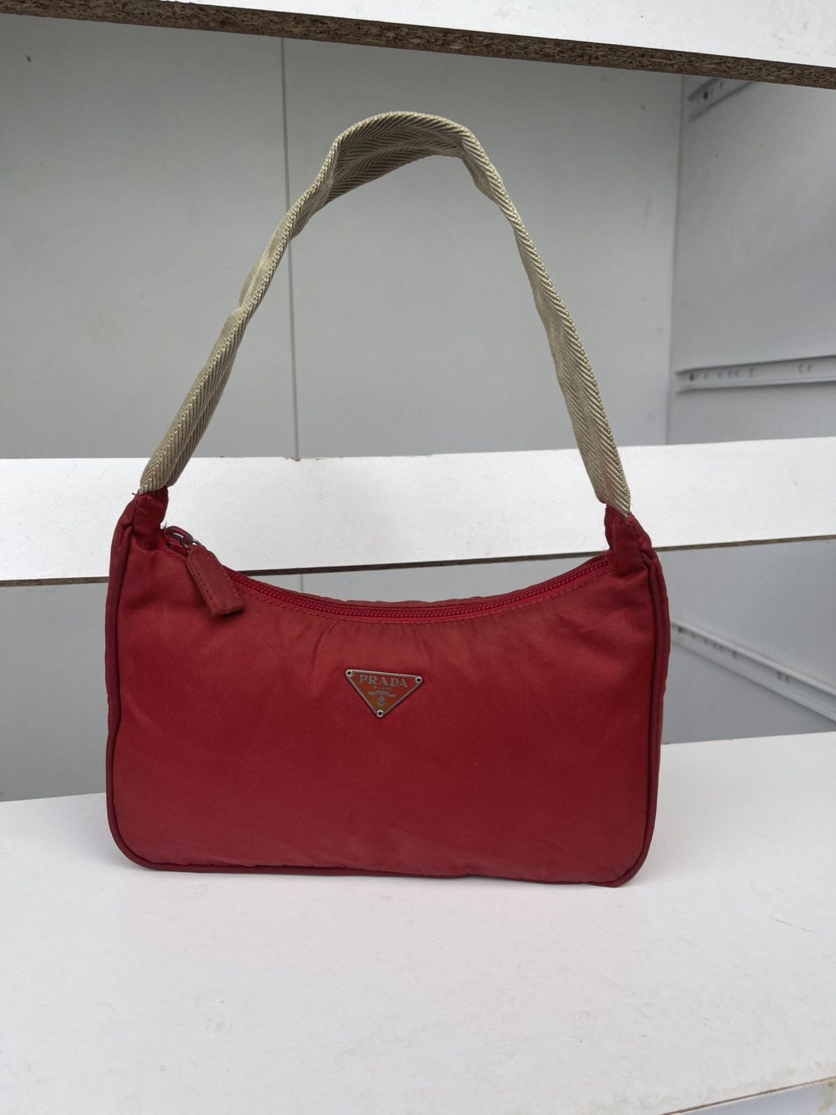 Prada VINTAGE PRADA TESSUTO SMALL HOBO BAG Size ONE SIZE - 3 Thumbnail