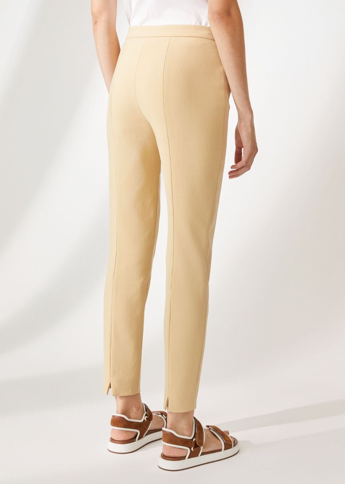 Loro Piana o1srvl11e0824 Mirel Trouser in Beige Size 28" / US 6 / IT 42 - 3 Thumbnail