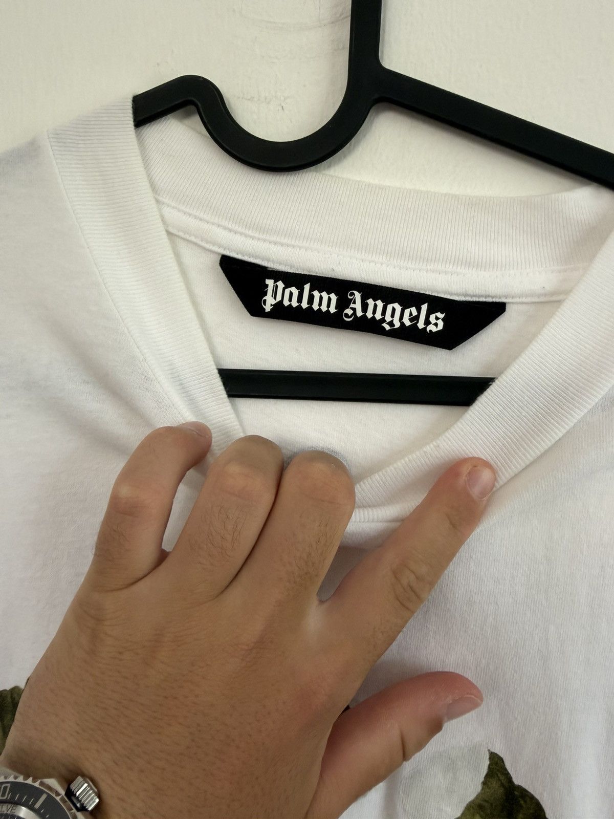 Palm Angels Palm Angels Crocodile Logo TEE Size US L / EU 52-54 / 3 - 4 Thumbnail