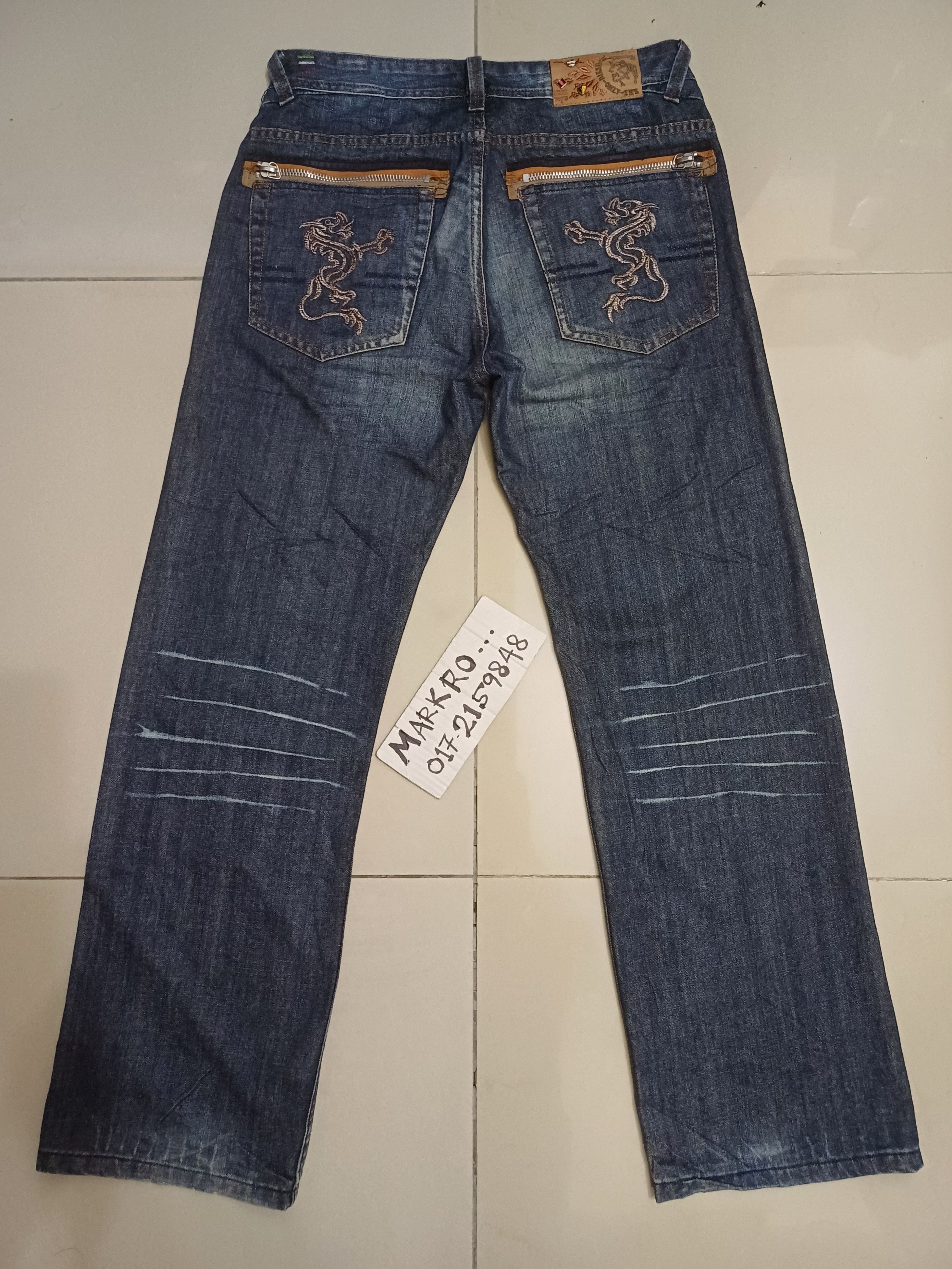 Diesel Superb loose DIESEL Jeans.. dragon on back poket Size US 34 / EU 50 - 1 Thumbnail