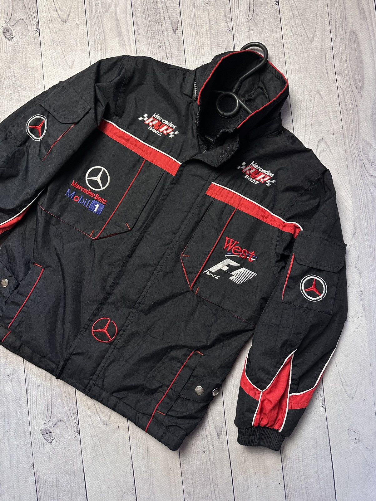 Mercedes-Benz × Vintage Vintage Mercedes Benz racing jacket size kids logo rare Size US XXS / EU 40 - 2 Thumbnail