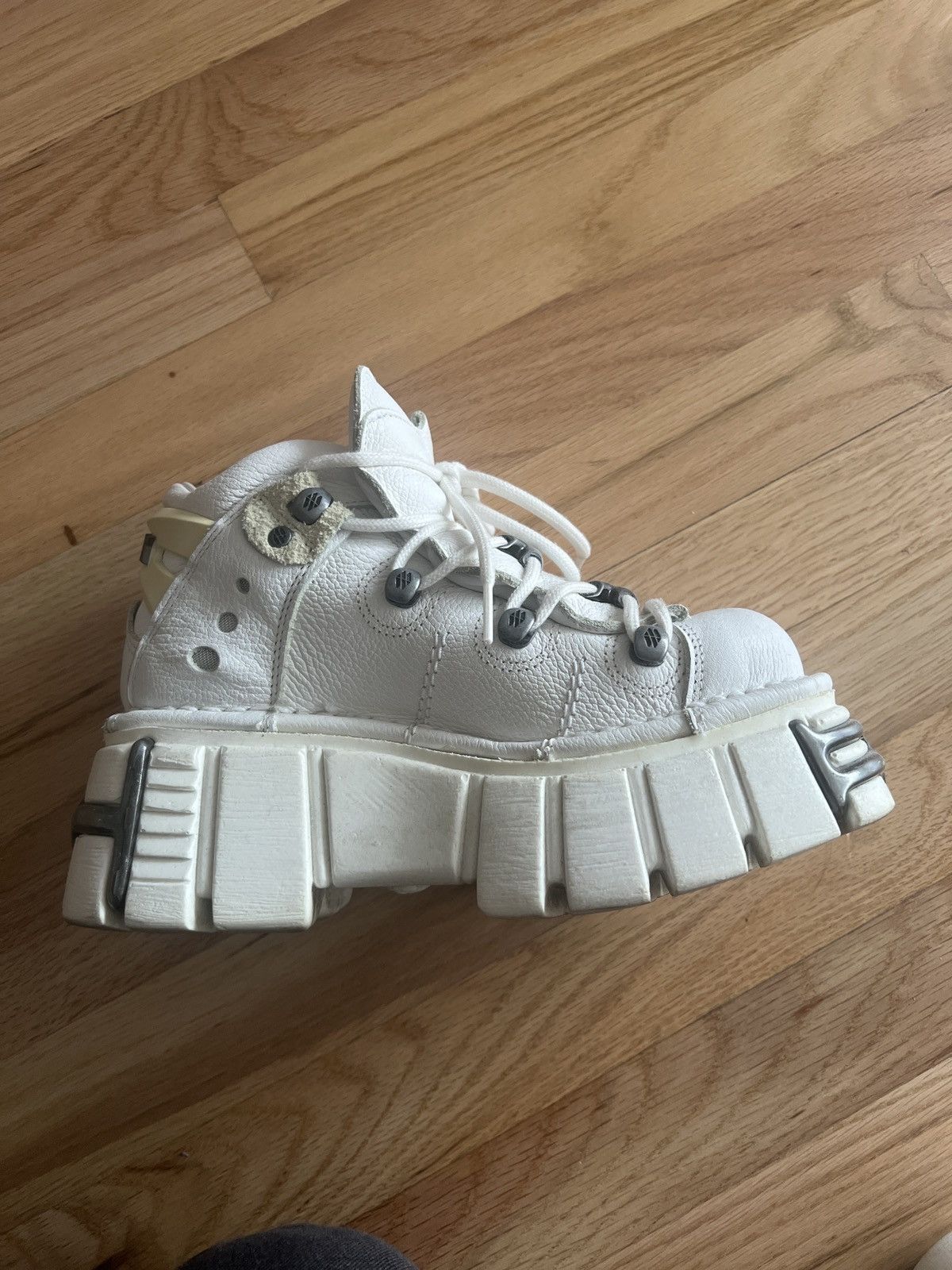 New Rock White Platforms Size US 6 / IT 36 - 1 Thumbnail
