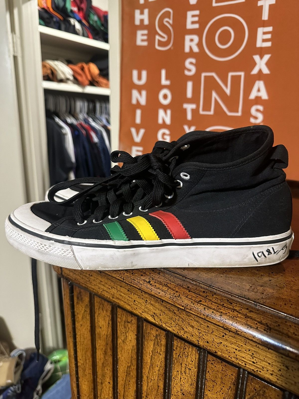 Adidas × Vintage Vintage Adidas Nizza Hi Jamaica 00s size 12 as Size US 12 / EU 45 - 4 Thumbnail