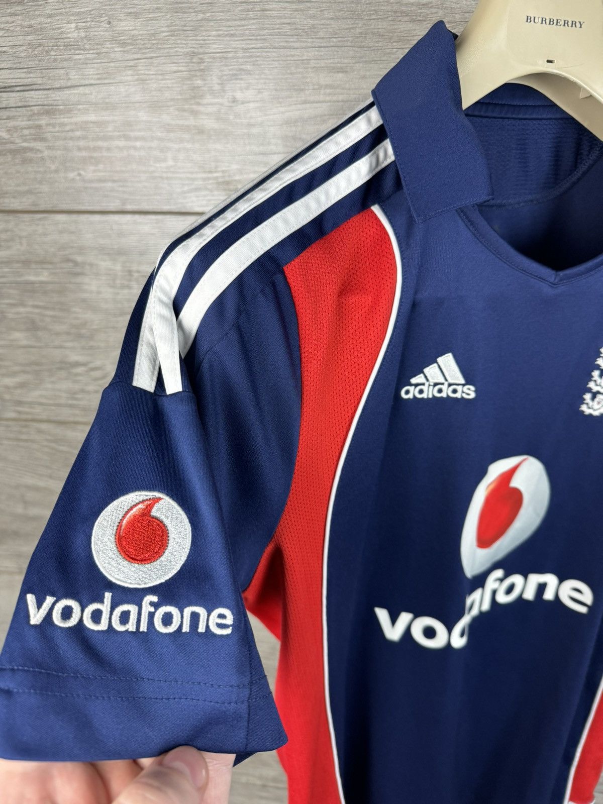 Adidas England Cricket Shirt Adidas 2008 Ashes Vodafone Jersey Size US S / EU 44-46 / 1 - 12 Thumbnail
