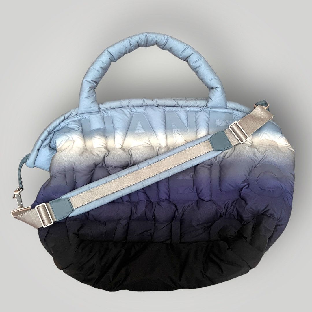 image of Chanel Doudoune Tote Bag in Blue, Women's
