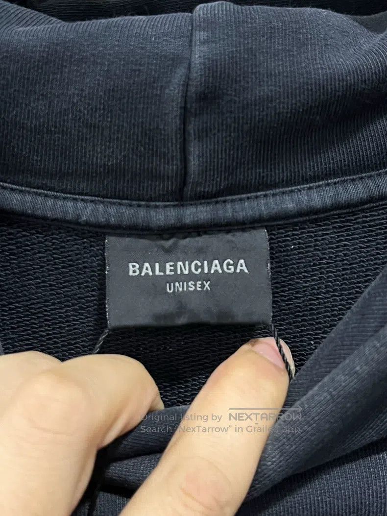 Balenciaga Balenciaga 3b embroidered hoodie Size US XL / EU 56 / 4 - 6 Thumbnail
