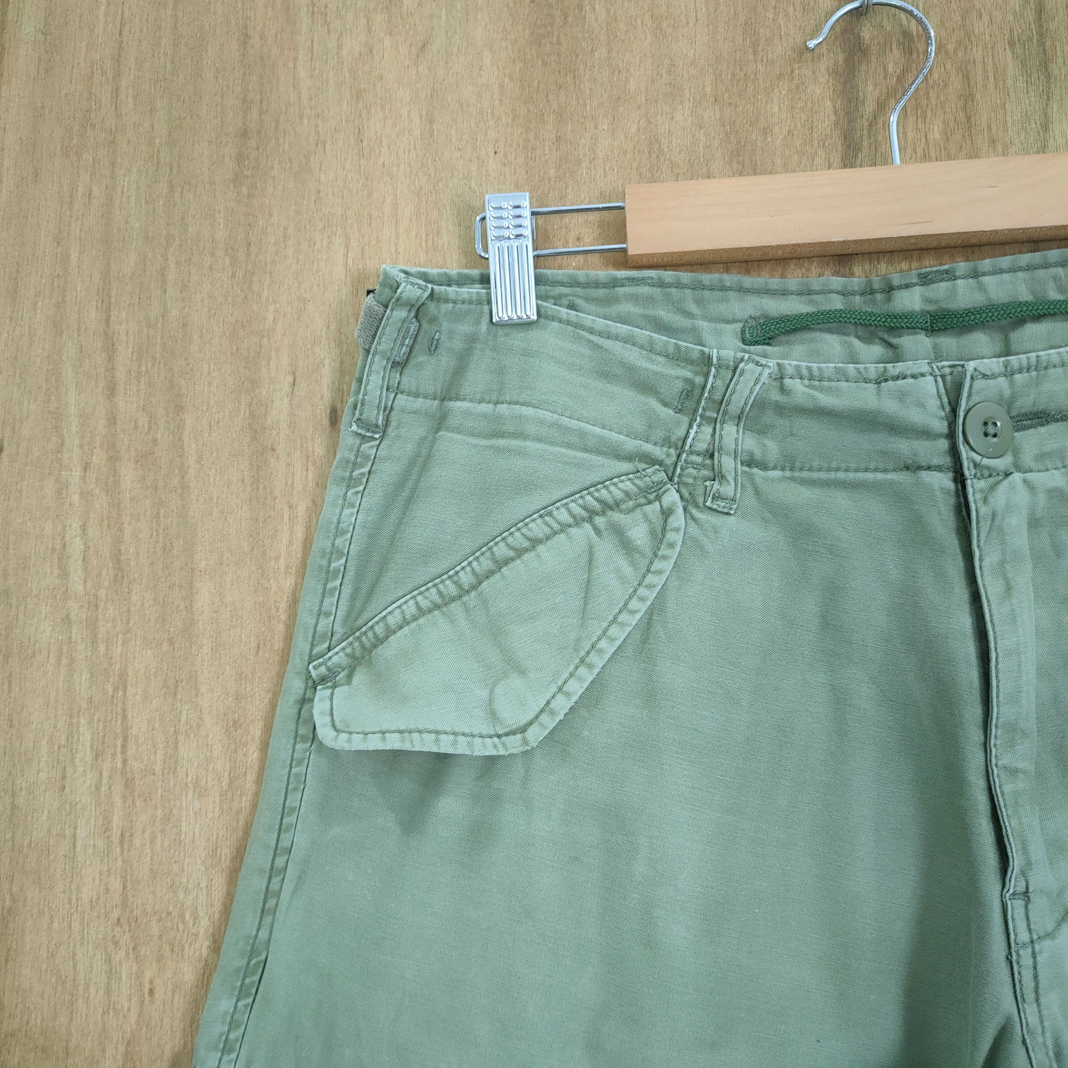 Japanese Brand VINTAGE B NUMBER GREEN CARGO PANTS Size US 32 / EU 48 - 4 Thumbnail