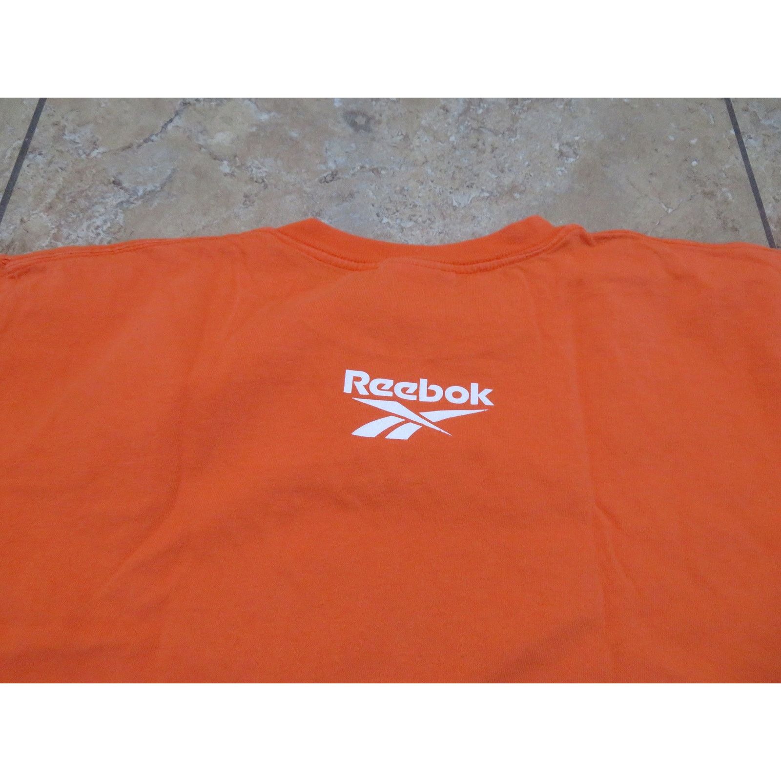 Reebok Reebok T-shirt, Double Sided Orange Made in USA Sz L 1990s Size US L / EU 52-54 / 3 - 4 Thumbnail