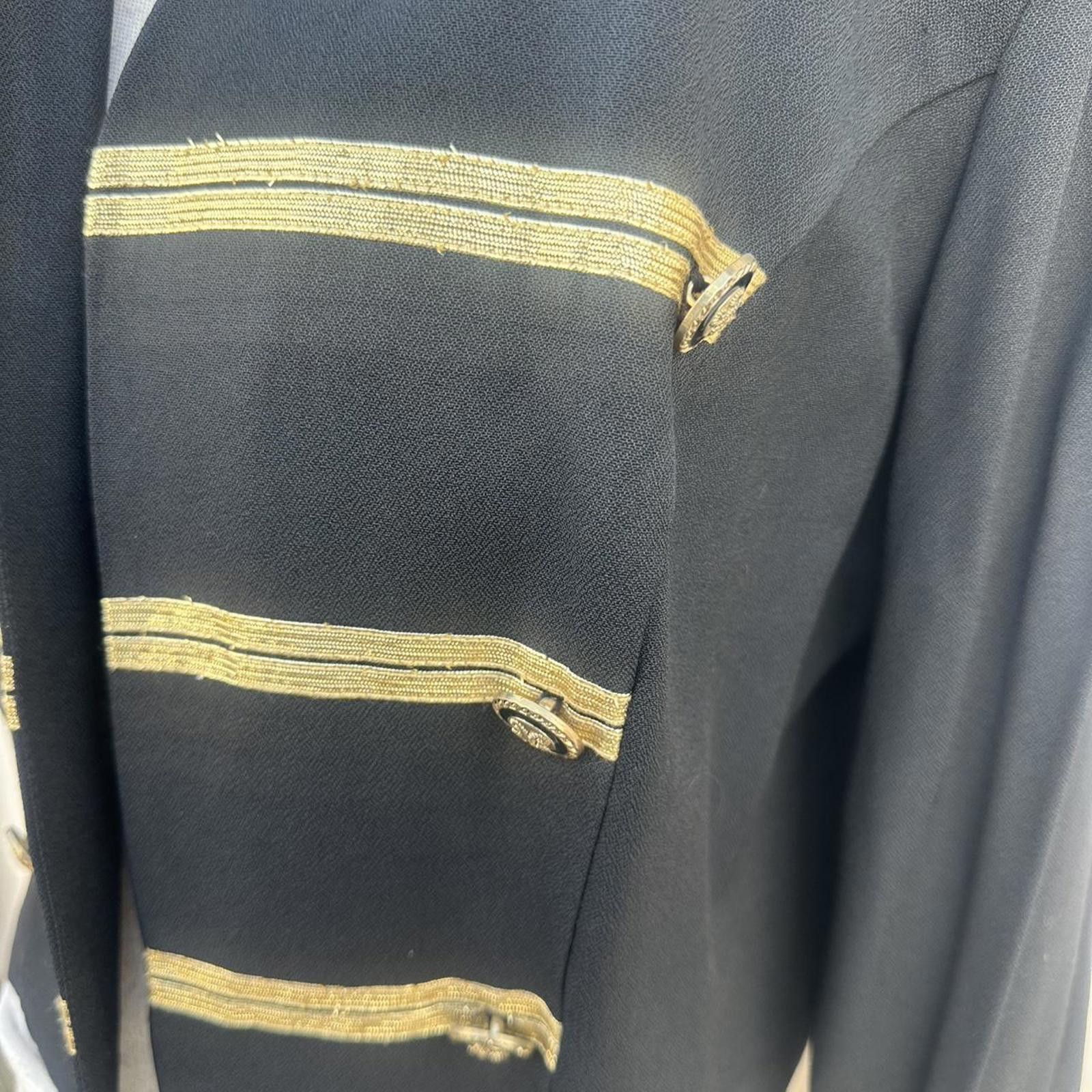 Other Black & gold vintage 80s military style jacket Size XL / US 12-14 / IT 48-50 - 2 Thumbnail