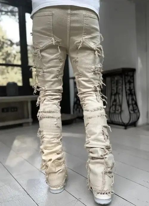 Other white Color Heavyweight Streetwise Stretch Patch Denim Pant Size US 34 / EU 50 - 4 Thumbnail