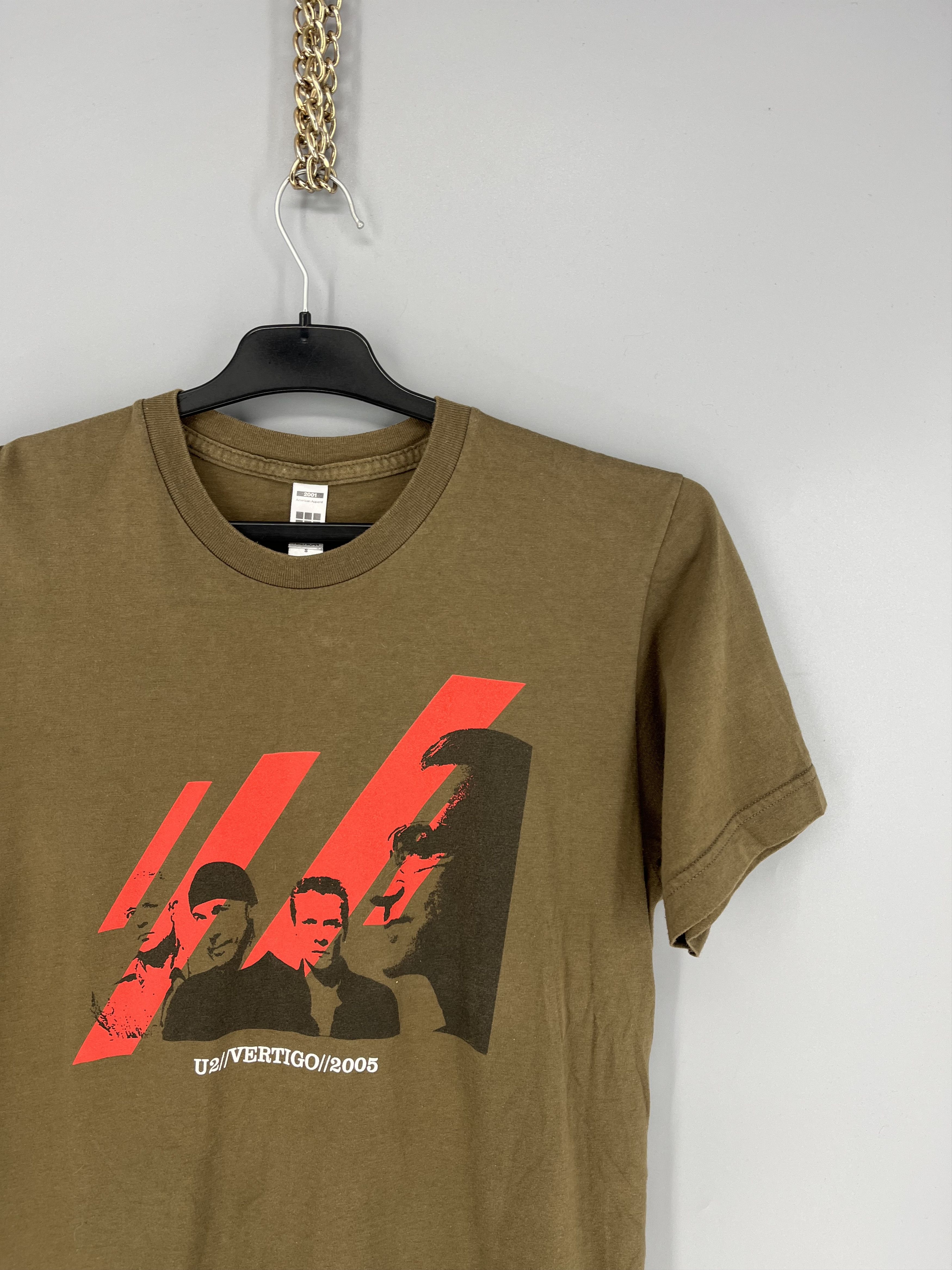 Vintage U2 Vertigo Tour 2005 Concert Band Size S T-shirt Green Retro Size US S / EU 44-46 / 1 - 5 Thumbnail