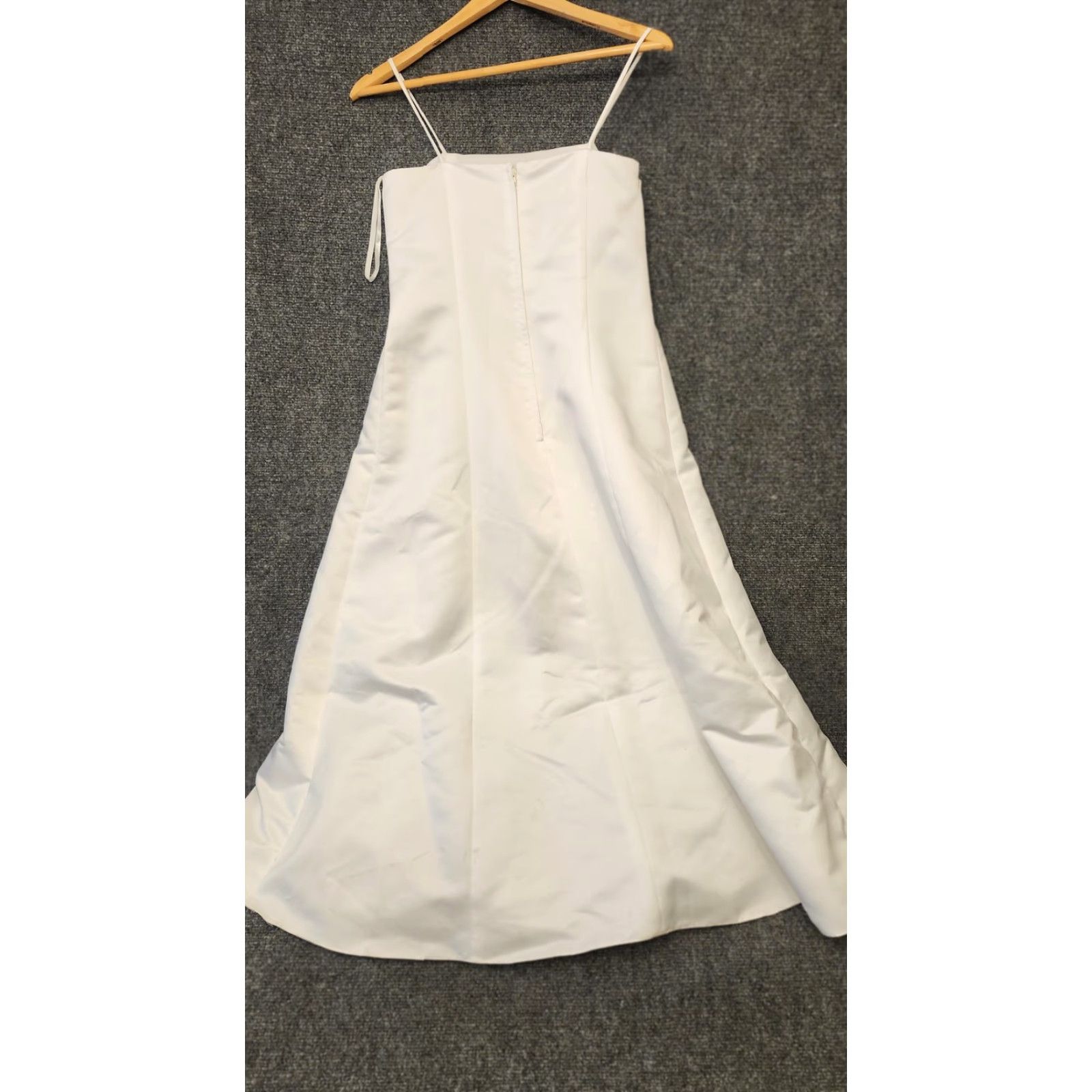Vintage VINTAGE Eden Bridal Dress Womens 14 White Beaded A-Line Spaghetti Strap Wedding Gown Size XL / US 12-14 / IT 48-50 - 7 Thumbnail
