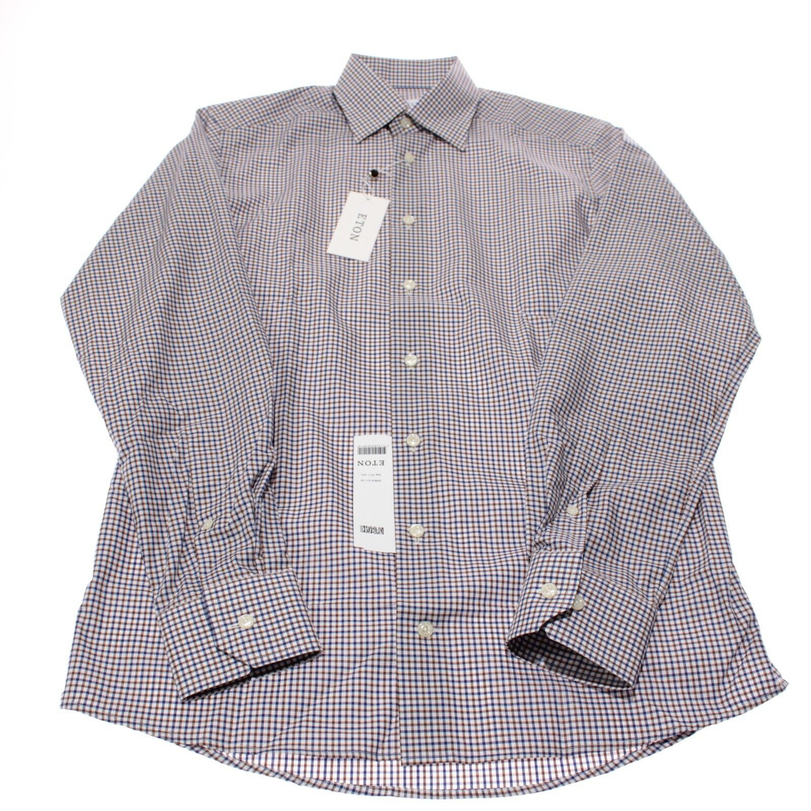 Eton Eton New with tags Shirt Size S US In Brown Size US S / EU 44-46 / 1 - 2 Thumbnail