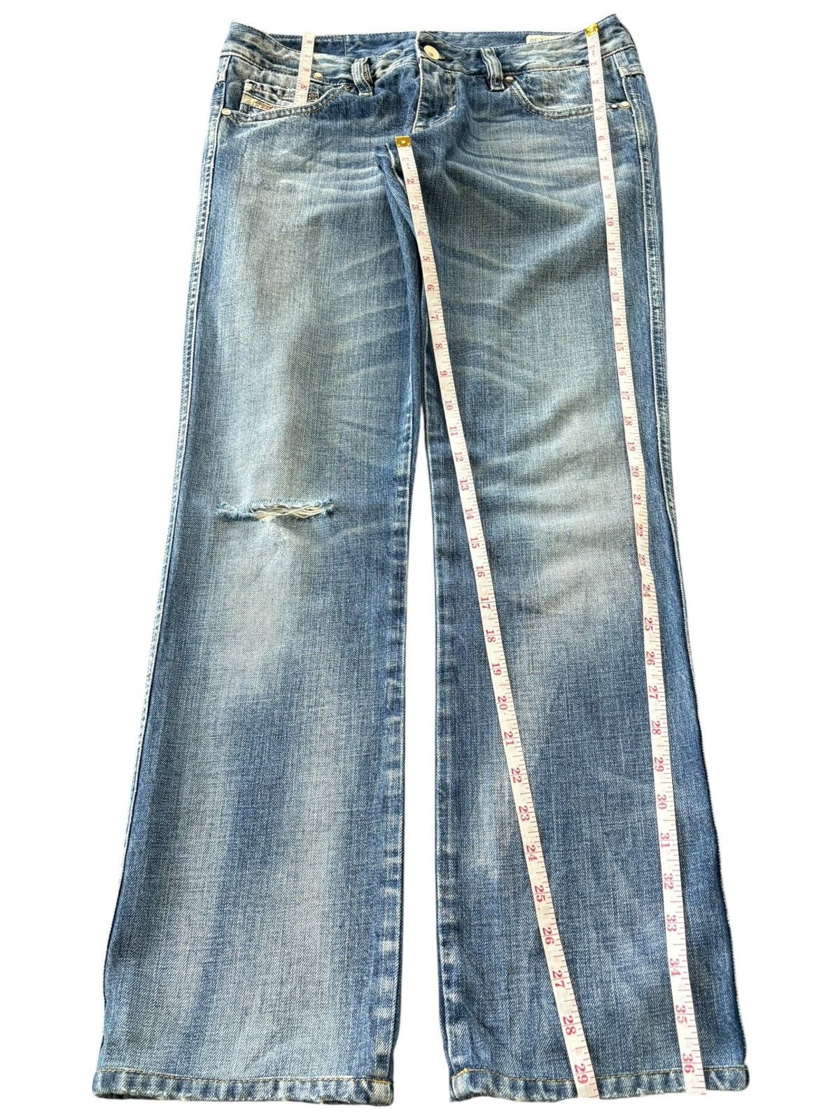 Diesel Vintage Diesel Lhela Beaded Pocket Distressed Jeans Size 31" - 8 Thumbnail