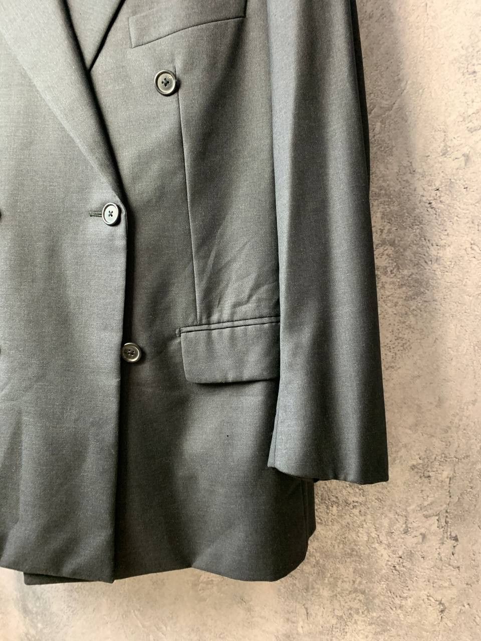 Corneliani CORNELIANI Black 120'S Wool Modern Italian Suit Blazer Size 50R - 9 Thumbnail