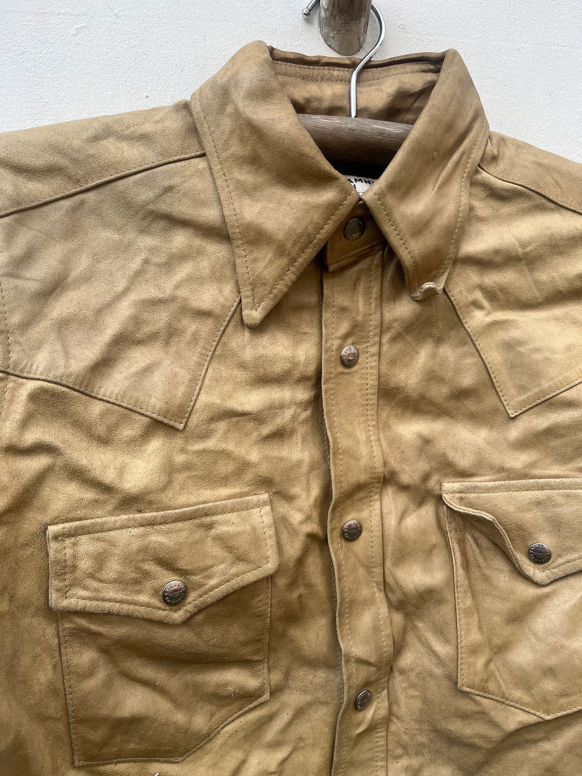 Katharine Hamnett London Katherine Hamnet Leather American Long Sleeve Snap Button Size US M / EU 48-50 / 2 - 2 Thumbnail