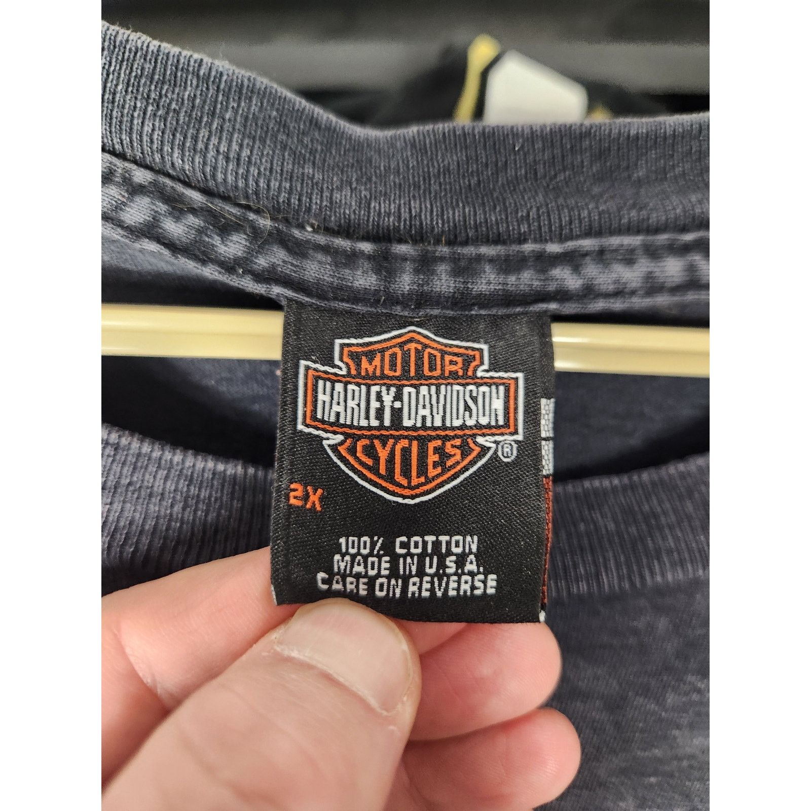 Harley Davidson Vintage Harley-Davidson Acid Wash T Men's 2X Size US XXL / EU 58 / 5 - 4 Thumbnail