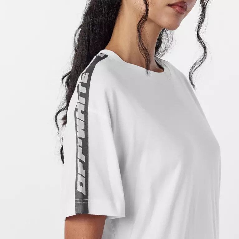 Off-White o1y1225 Crewneck T-Shirt in White Size L / US 10 / IT 46 - 5 Thumbnail