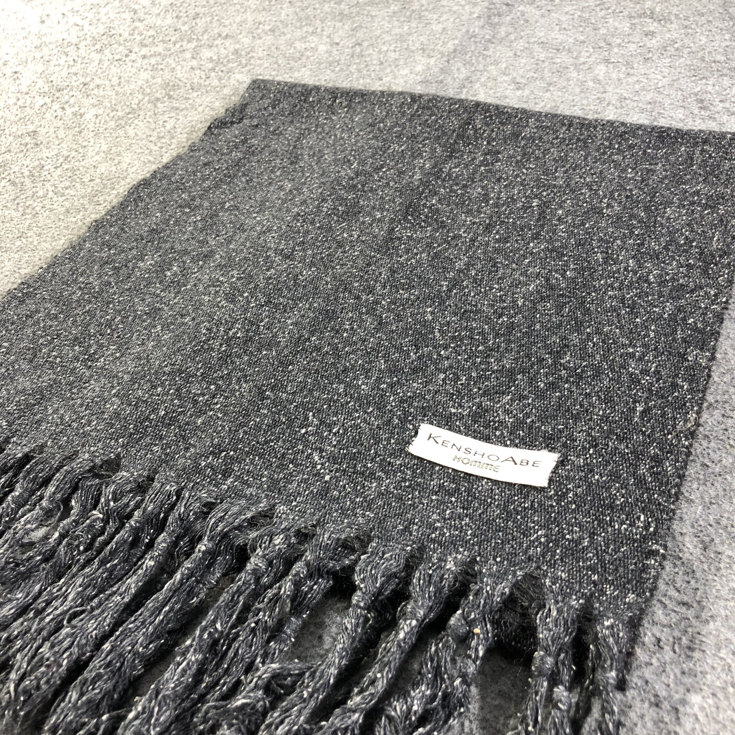 Kensho Abe Kensho Abe Homme Wool Scarf Muffler V1073 Size ONE SIZE - 3 Thumbnail
