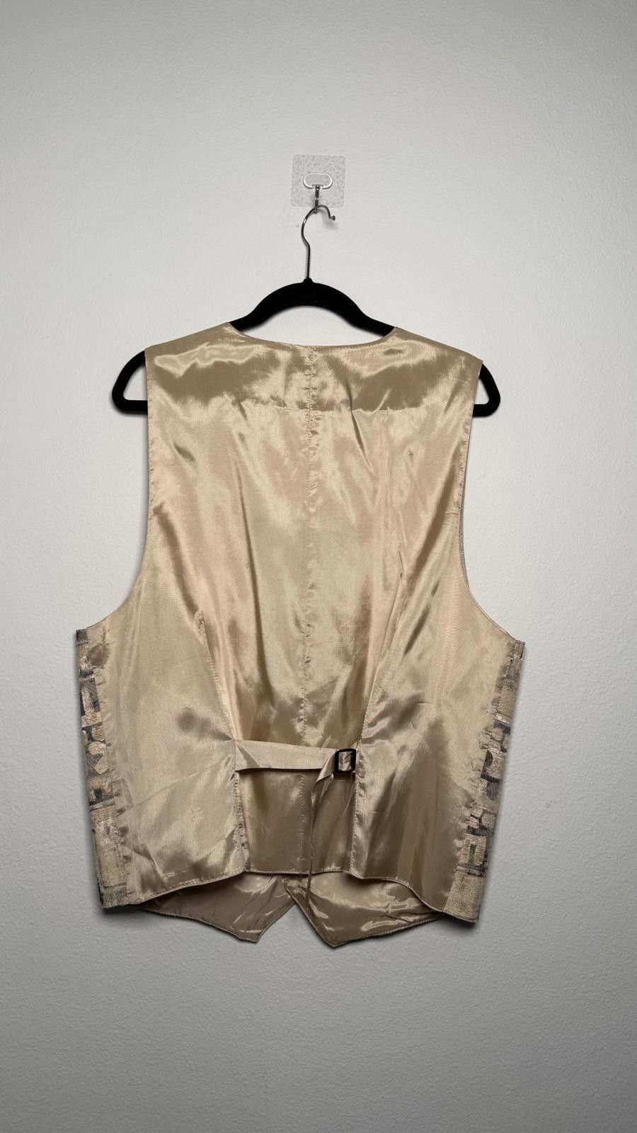 Other Vintage 90s Men's Party Patterned Button-Up Vest Size ONE SIZE - 4 Thumbnail