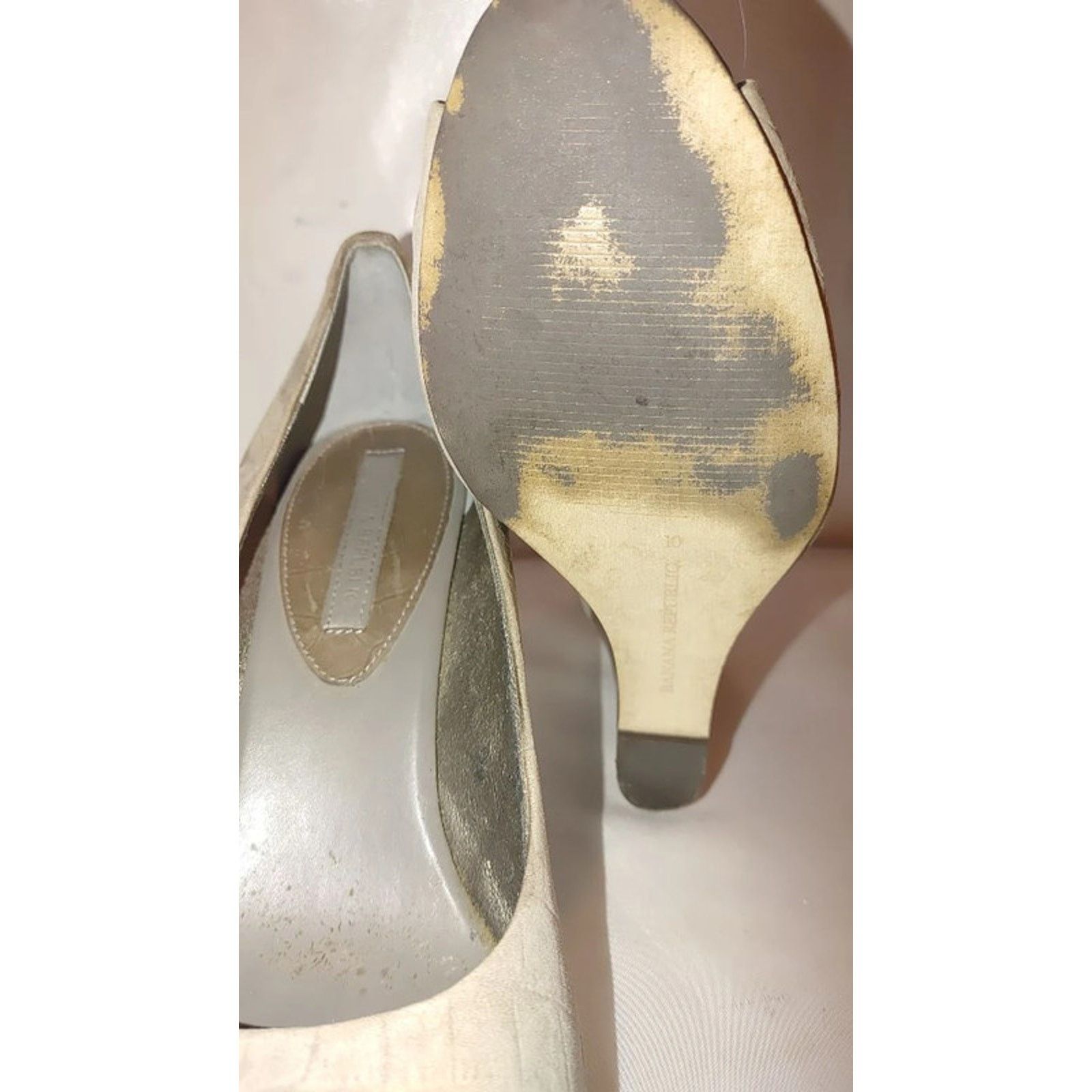 Banana Republic Banana Republic Wedge Leather Heels Size 10 Size US 10 / IT 40 - 8 Thumbnail