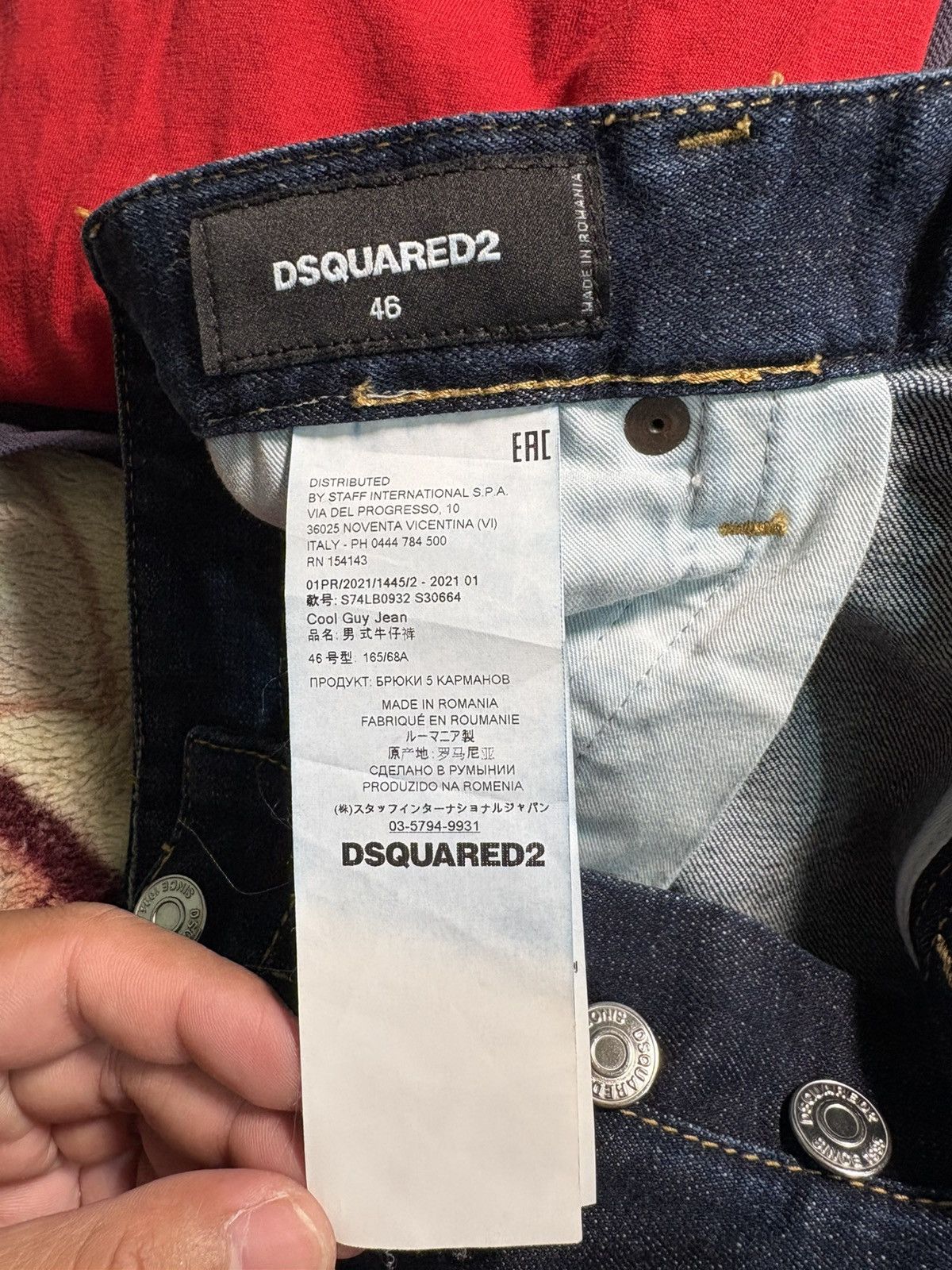 Dsquared2 Dsquared2 2021 "Cool Guy" Distressed Paint Splatter Jeans Size US 30 / EU 46 - 10 Thumbnail