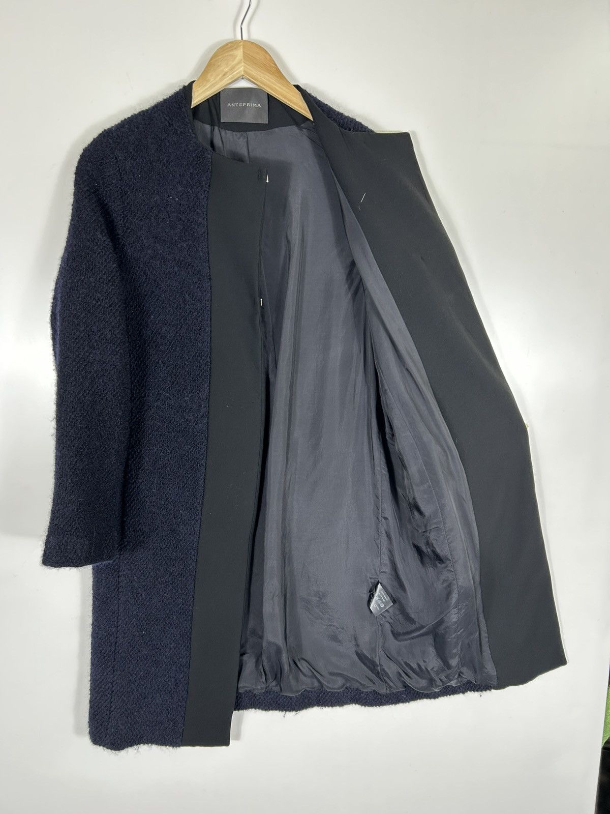 ANTEPRIMA 🔥 ANTEPRIMA Milano Wool Mohair Long Coat Jacket Size XS / US 0-2 / IT 36-38 - 8 Thumbnail