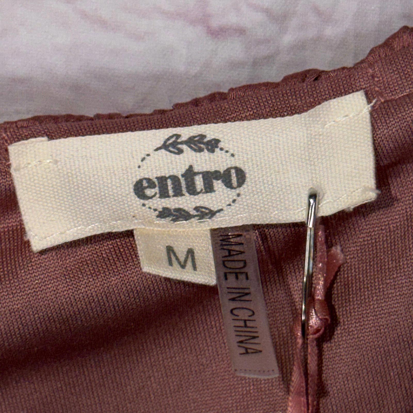 Other Entro Women's Medium Short Sleeve Blouse NWT Size M / US 6-8 / IT 42-44 - 4 Thumbnail