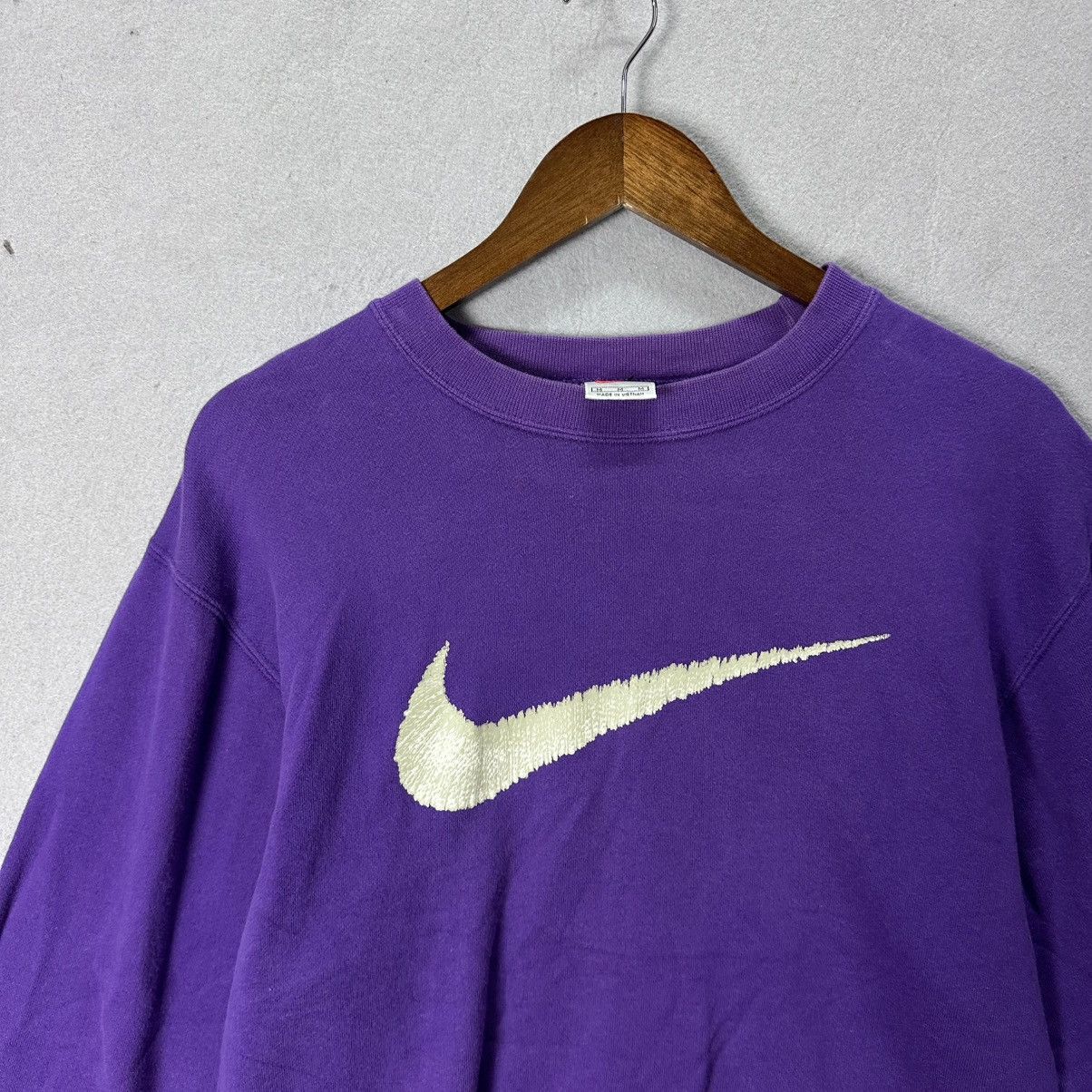Nike Vintage Nike Big Swoosh Crewneck Sweatshirt Size US M / EU 48-50 / 2 - 2 Thumbnail