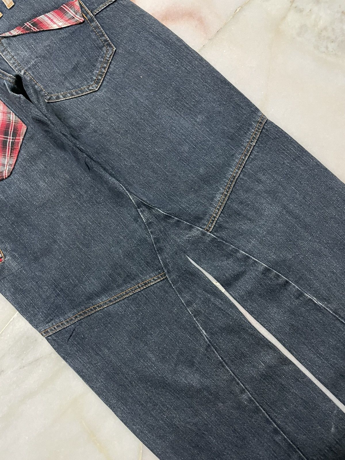 💥Double Waist💥Sick Vintage Nylus Faded Zipper Punk Jeans