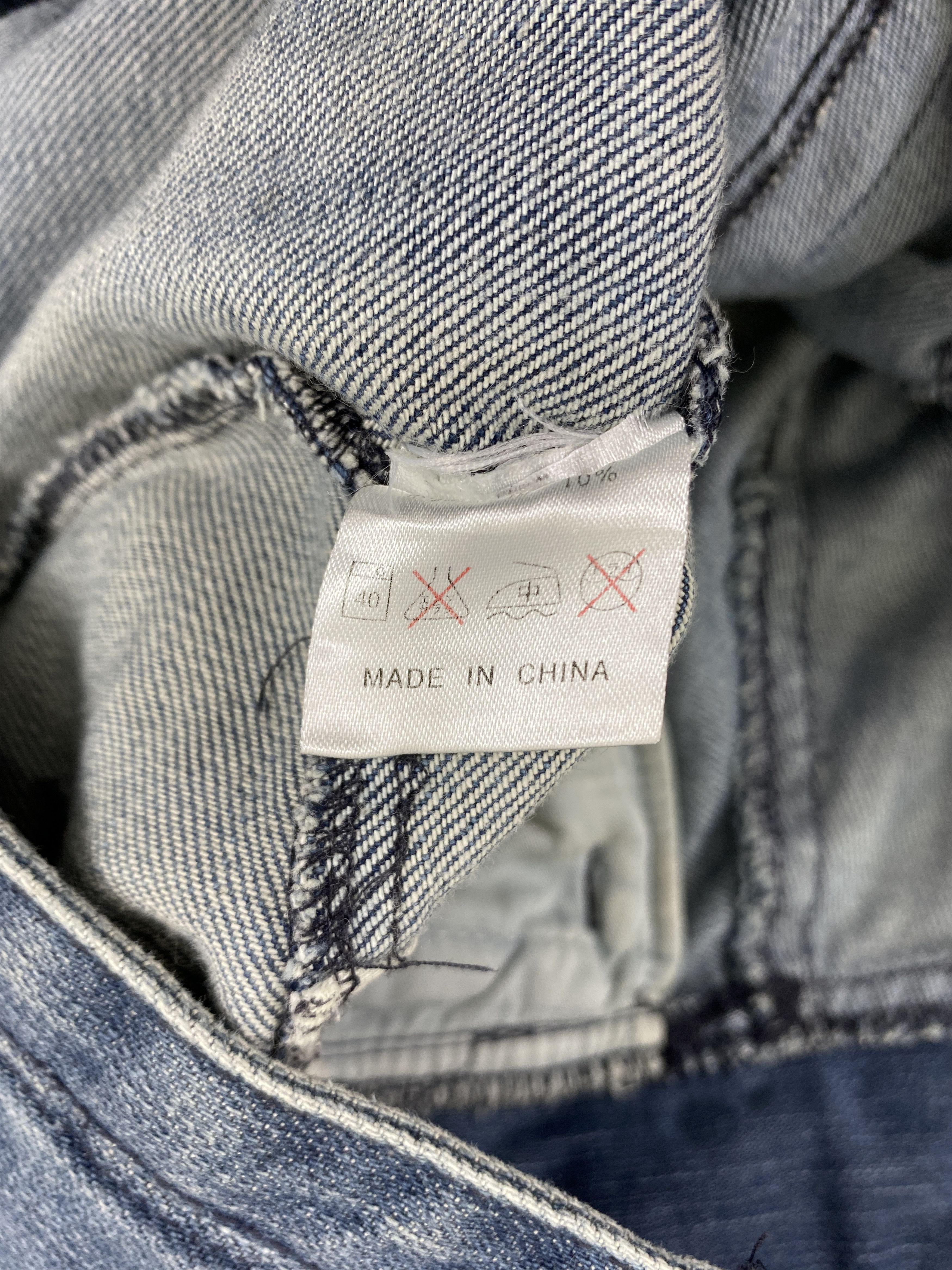 Japanese Brand Faded Blue Vintage Morgan Homme Jeans 32x33.5 Denim- JN3541 Size US 32 / EU 48 - 10 Thumbnail