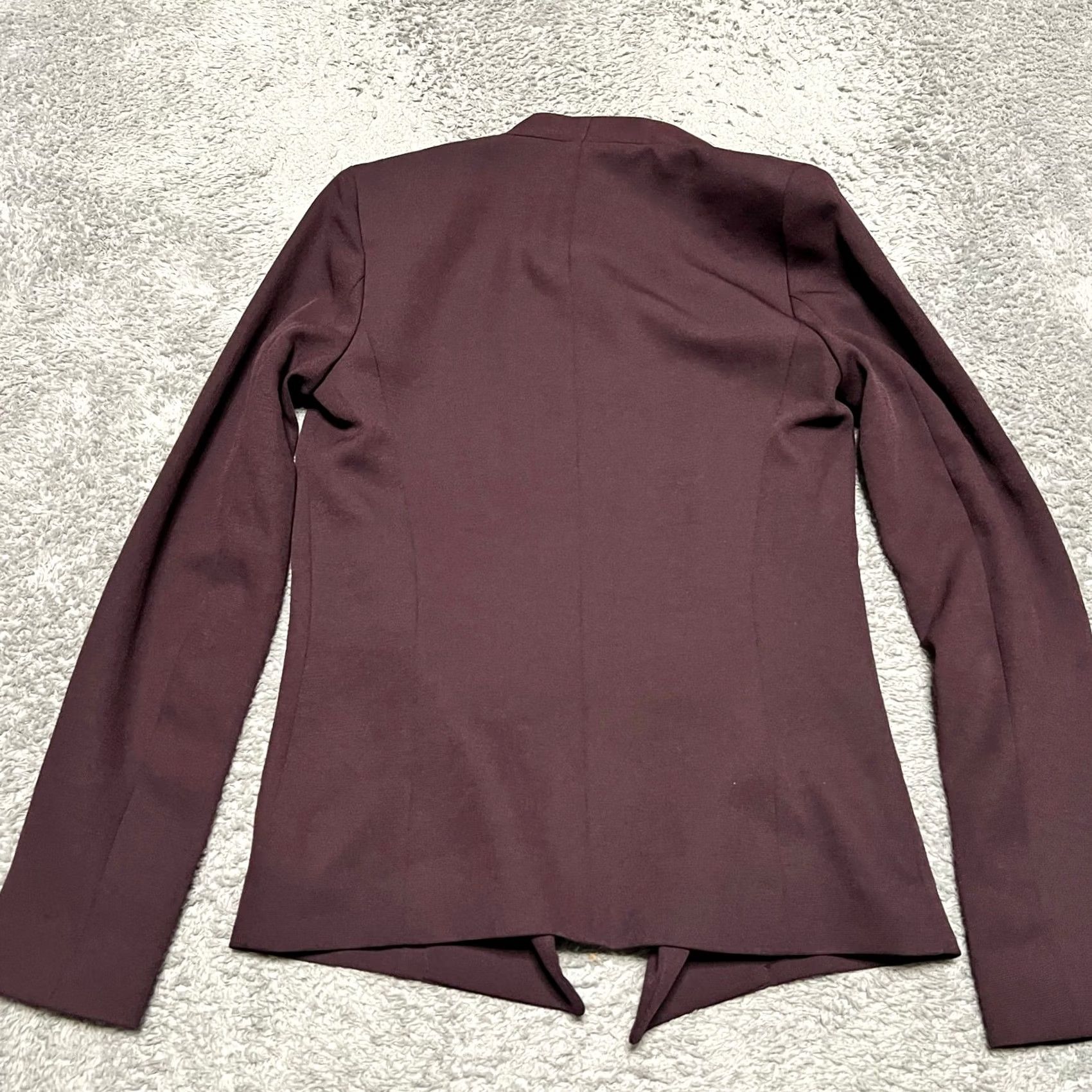 Vintage Babaton Blazer Womens Coat 0 Regular Red Javanese Maroon Quiet Luxury Minimal flaw Women Size XS / US 0-2 / IT 36-38 - 4 Thumbnail