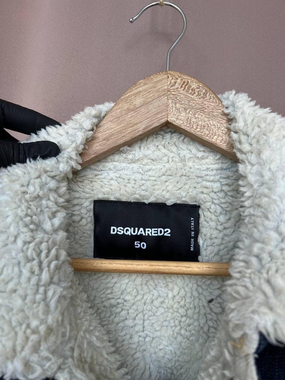 Dsquared2 Dsquared2 Denim Jacket Size 50 or S/M Sherpa Fur Collar Size US M / EU 48-50 / 2 - 13 Thumbnail