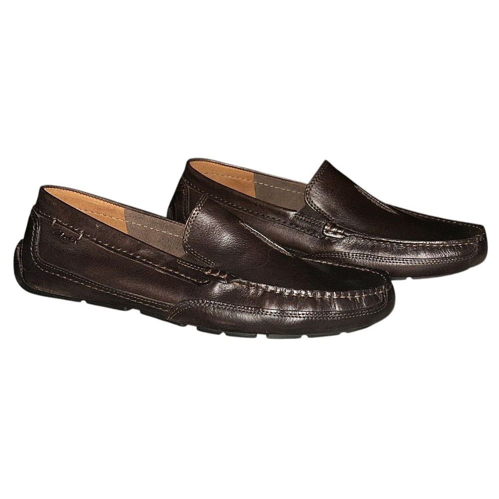 Clarks Clarks Ashmont Race Leather Smooth Brown Slip On Loafers Size US 10 / EU 43 - 2 Thumbnail