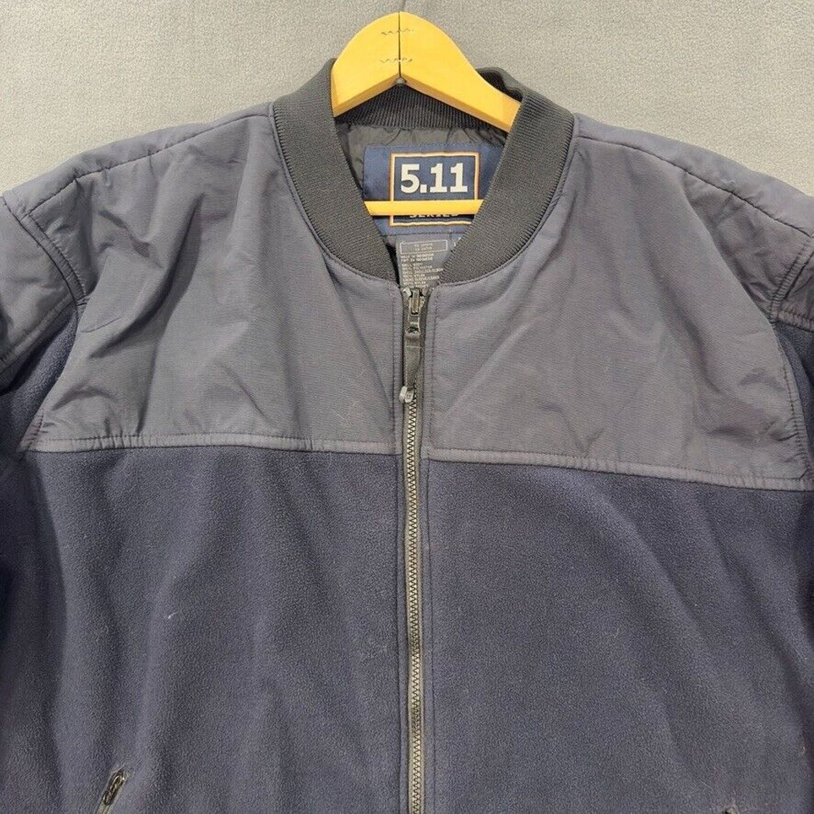 5.11 5.11 Tactical Fleece Jacket Mens XL Long Blue Full Zip Size US XL / EU 56 / 4 - 3 Thumbnail