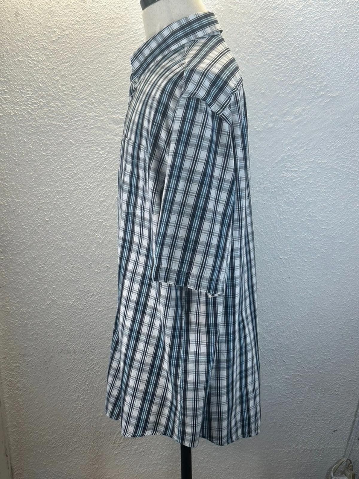 Croft & Barrow Croft & Barrow Men's XL Blue Plaid Button Down Shirt Size US XL / EU 56 / 4 - 2 Thumbnail