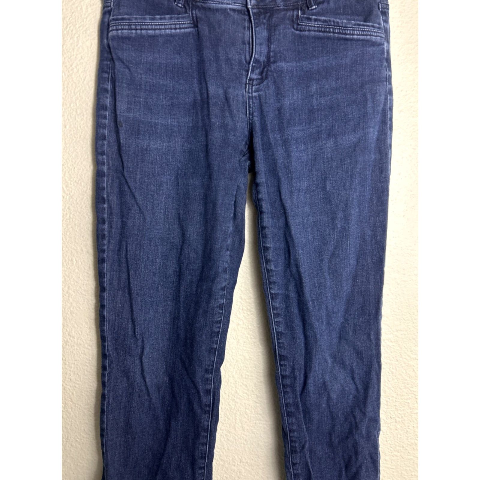 J. Jill VINTAGE J Jill Jeans Boyfriend Denim Straight Leg Slim Dark Wash Size 8 32x30 Womens Jeans Size 30" / US 8 / IT 44 - 3 Thumbnail