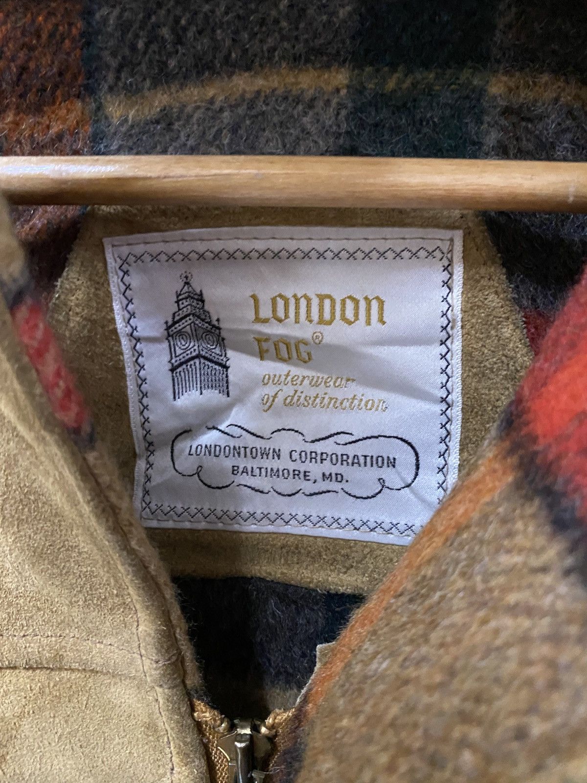 London Fog Vintage 70s London Fog Suede Split-Hood Parka | Talon Zip Size US L / EU 52-54 / 3 - 16 Thumbnail