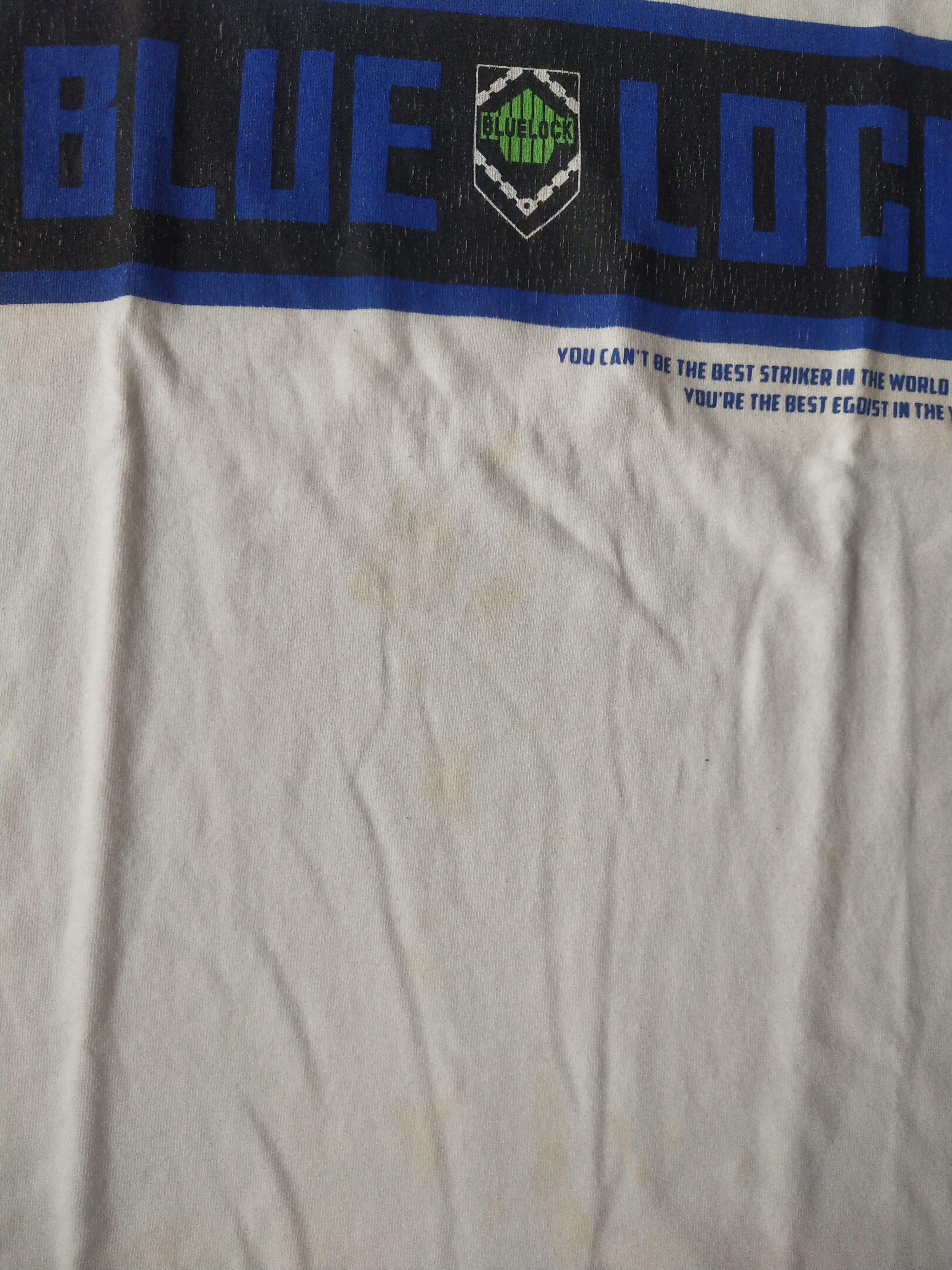 Anime Blue Lock Isagi Yoichi Art White Anime Tee Size US M / EU 48-50 / 2 - 6 Thumbnail