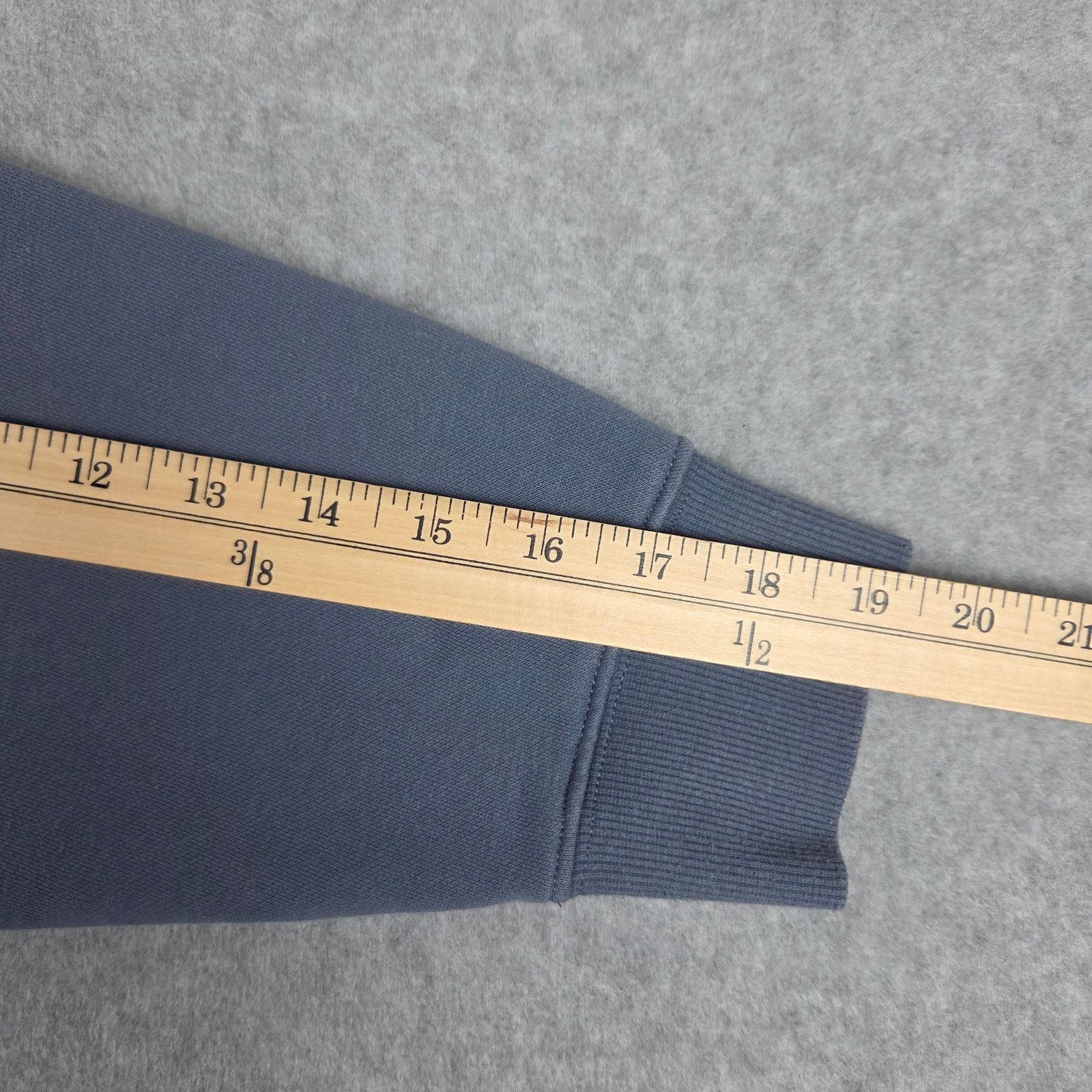 H&M H&M Small Oversized "NYCBKN" Half Zip Blue Sweatshirt Size US S / EU 44-46 / 1 - 13 Thumbnail