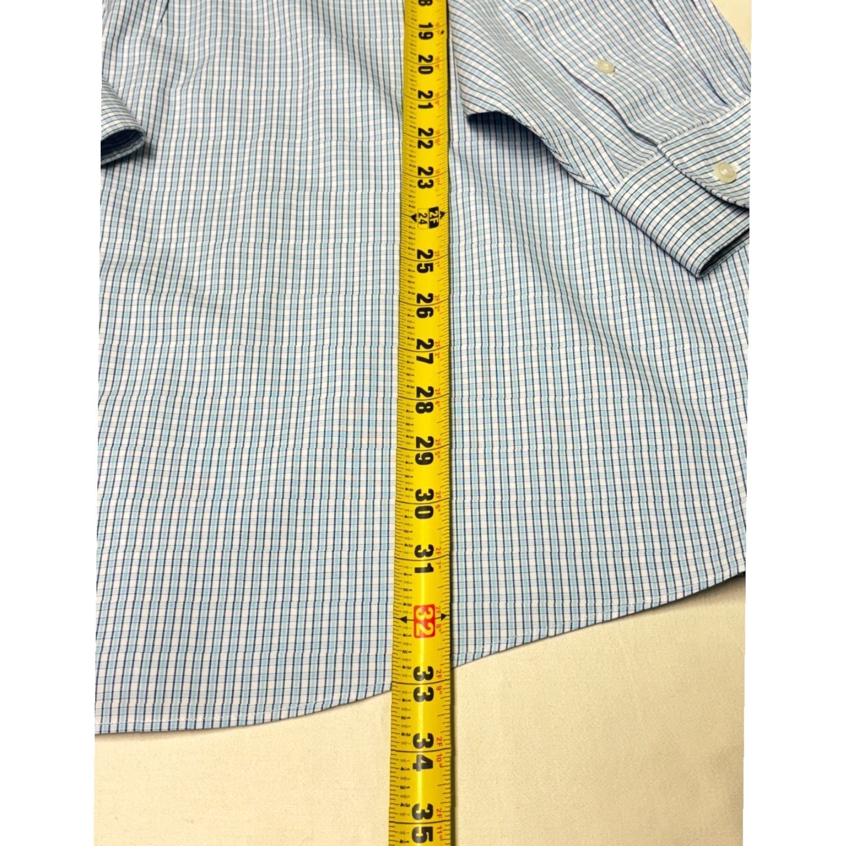 Vintage VINTAGE LLBean Traditional Fit Mens 16.5 36 Striped Dress Shirt Button Down 100% Cotton Size 46R - 6 Thumbnail