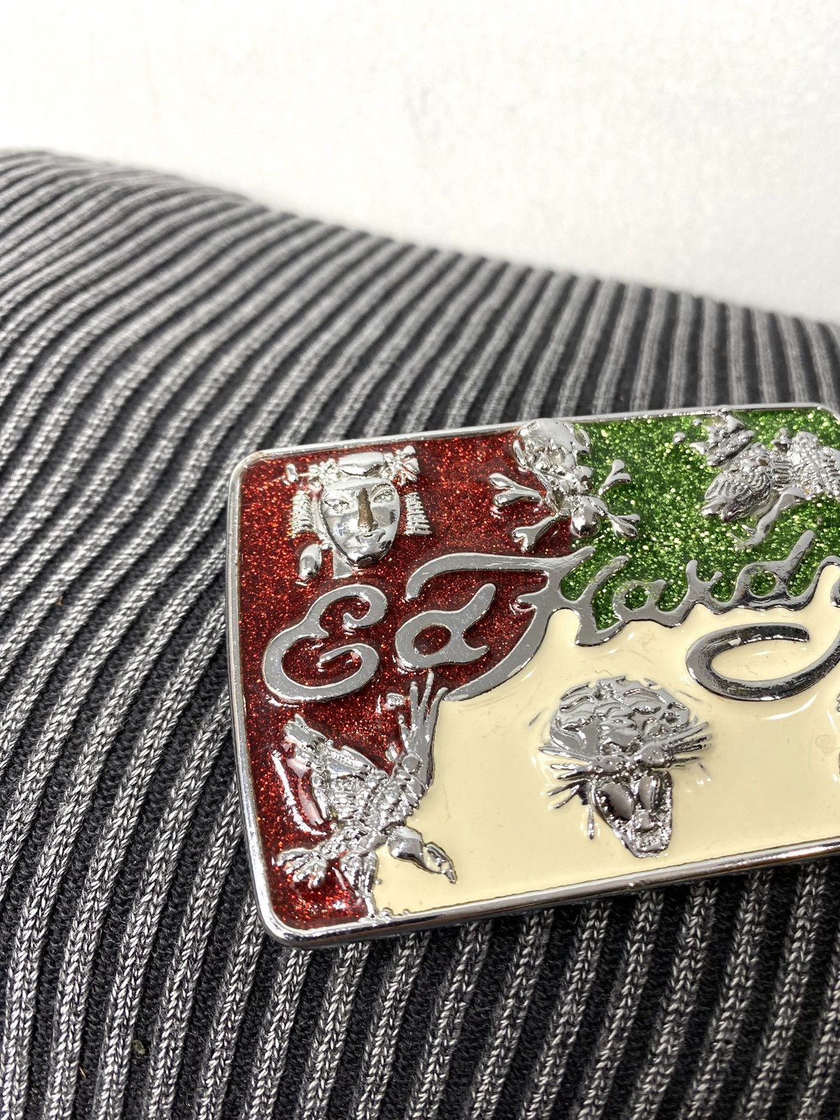 Christian Audigier Y2K Vintage Ed Hardy Belt Metal Size ONE SIZE - 2 Thumbnail