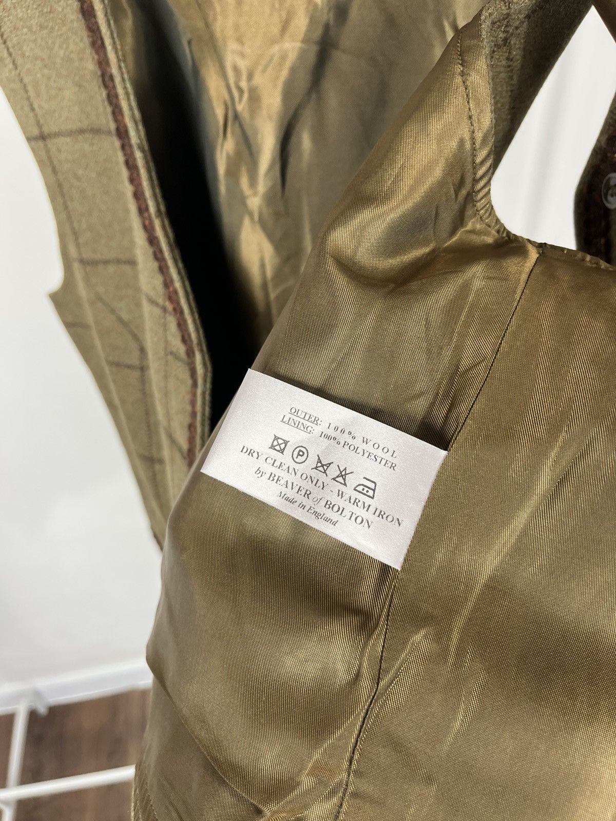Other Oliver Brown England Wool Tweed Checked Vest Size 16 Size L / US 10 / IT 46 - 6 Thumbnail
