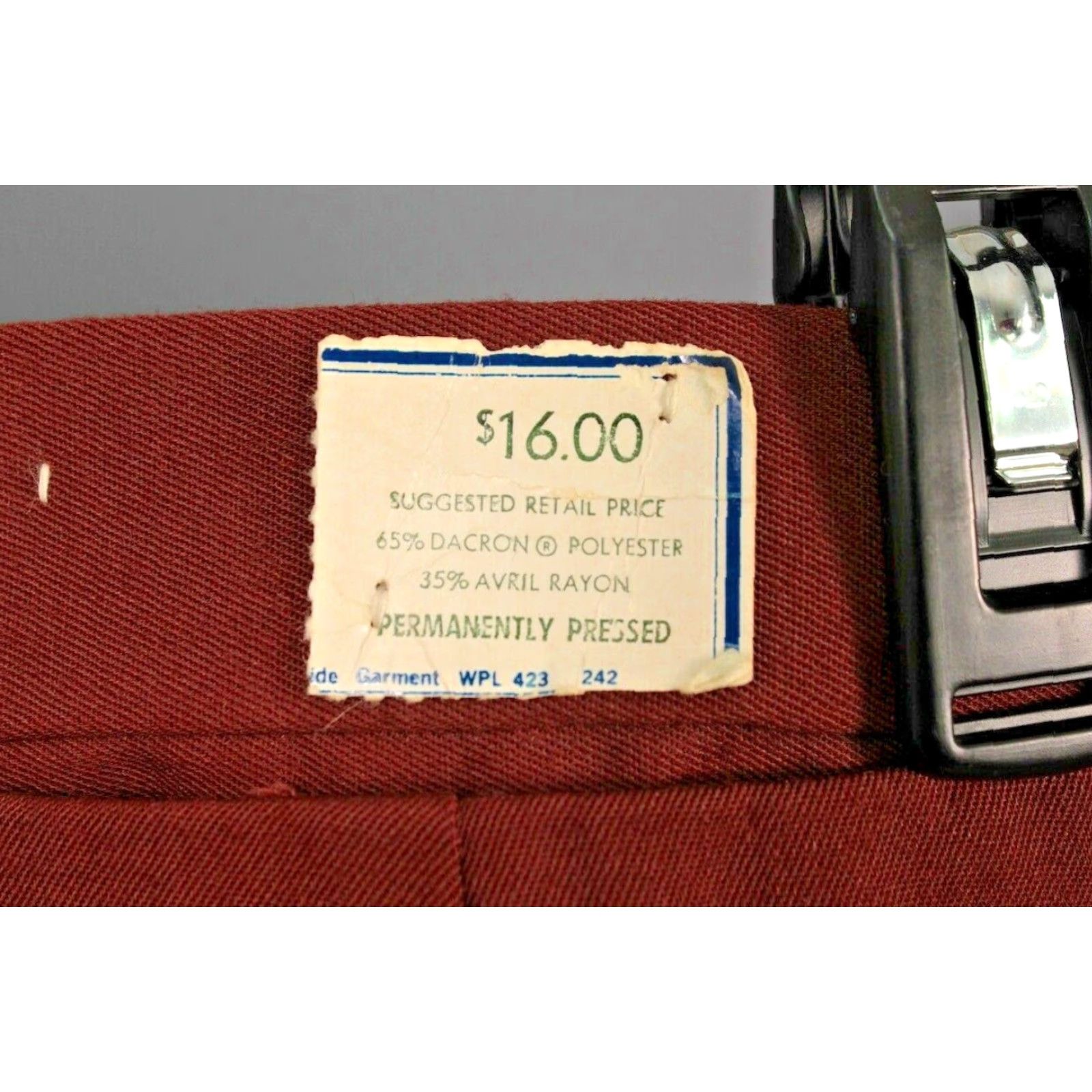 Levi's VINTAGE Levi's Panatela Pants 1970s NOS 36x30 Brown Mens Slacks Size US 36 / EU 52 - 3 Thumbnail