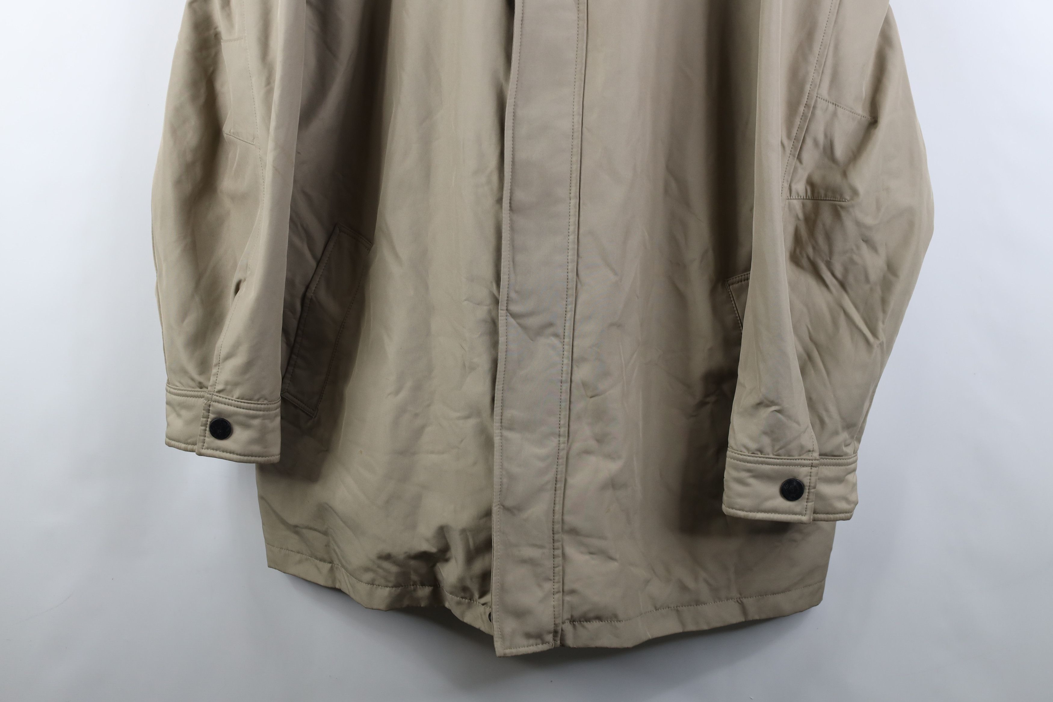 Gap Vintage Y2K 2001 Gap Quilted Overcoat Rain Jacket Beige Size US XL / EU 56 / 4 - 3 Thumbnail