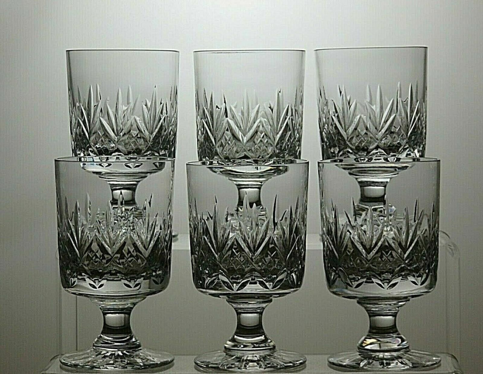 Other Whitefriars Crystal Harrow Cut Set Of 6 Wine Glasses 4 1/4" Size ONE SIZE - 2 Thumbnail