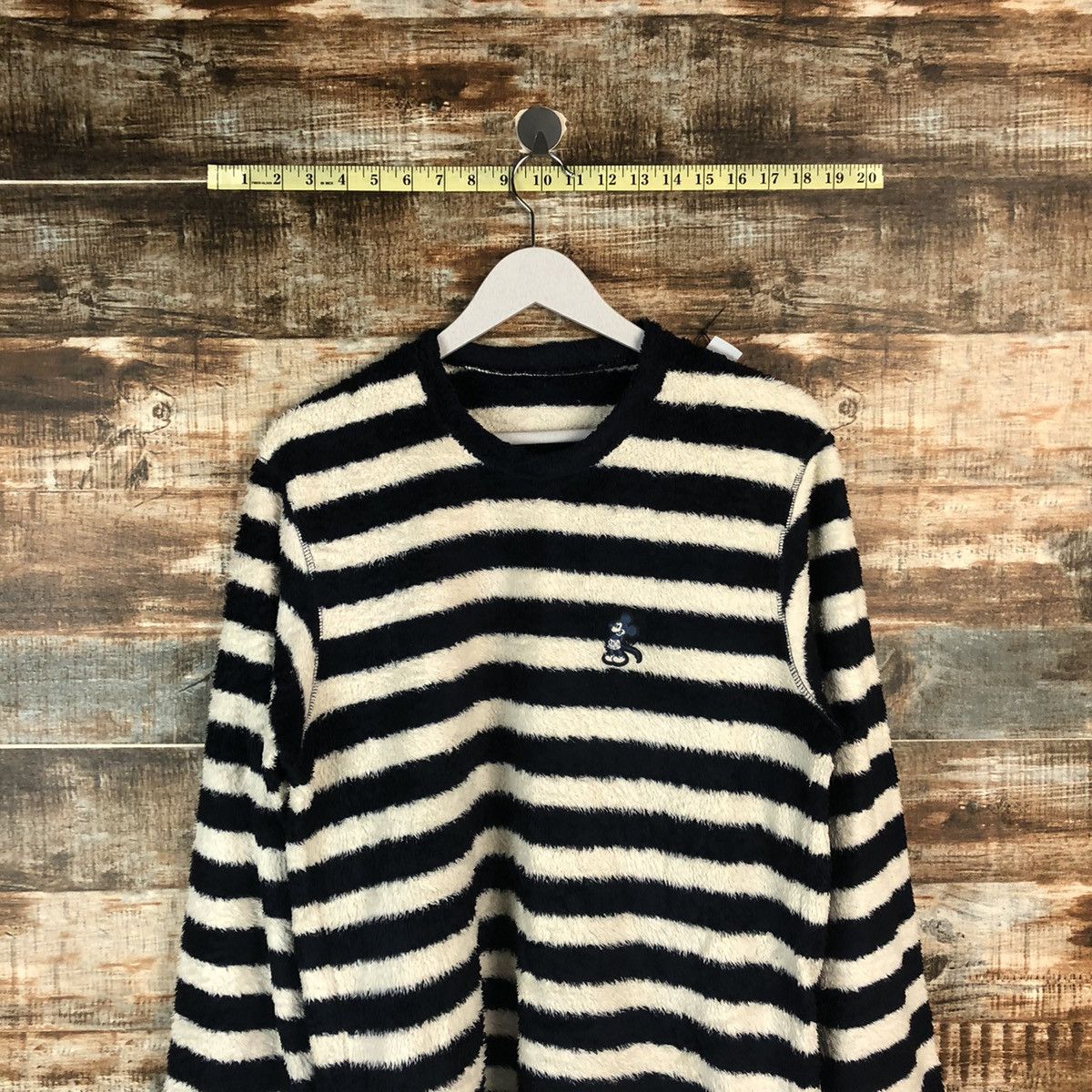 Mickey Mouse Uniqlo Mickey Mouse fleece Stripe Knitwear #A2009 Size M / US 6-8 / IT 42-44 - 2 Thumbnail