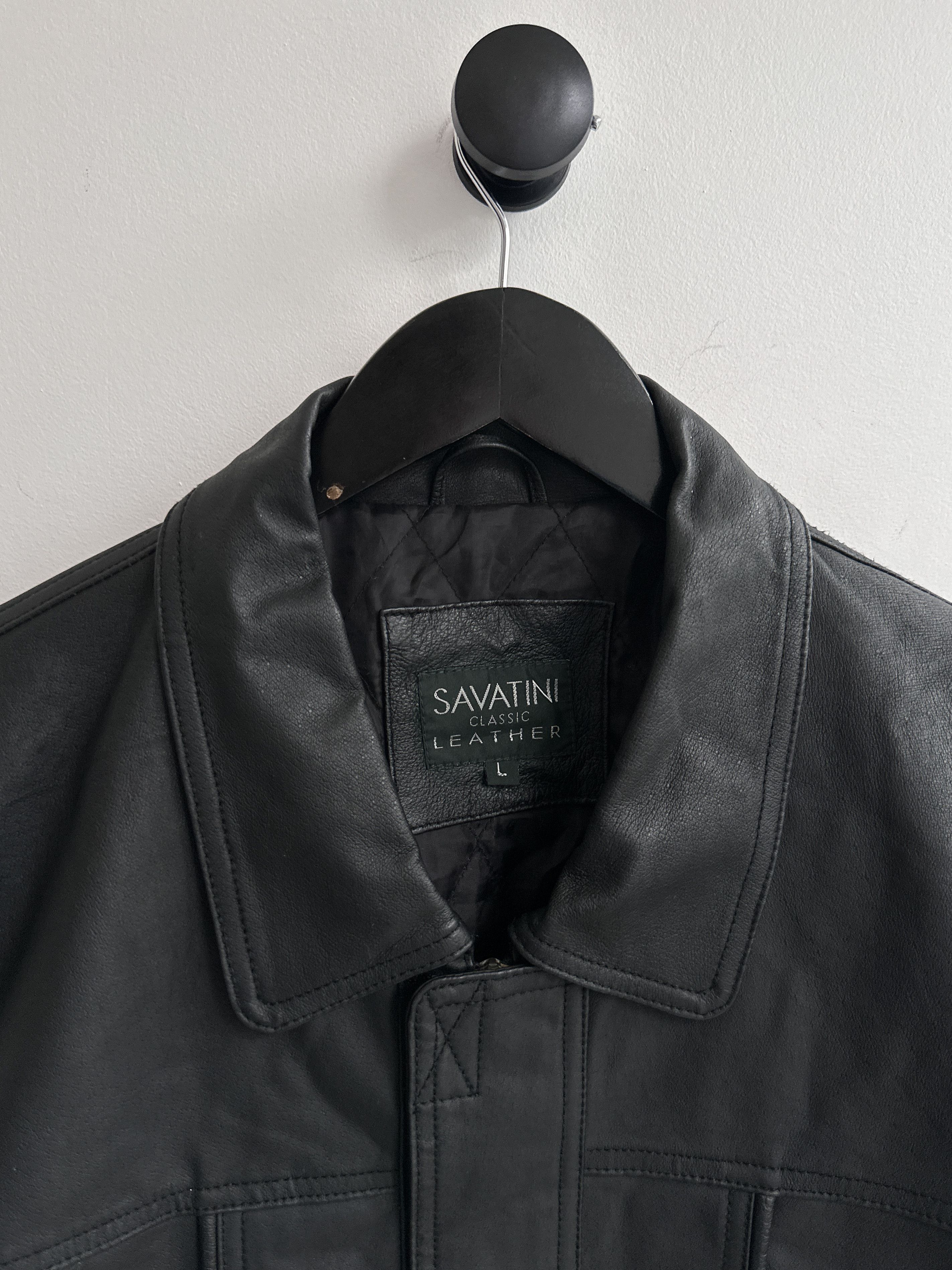 Other Vintage Real Leather Bomber Jacket Size US L / EU 52-54 / 3 - 4 Thumbnail