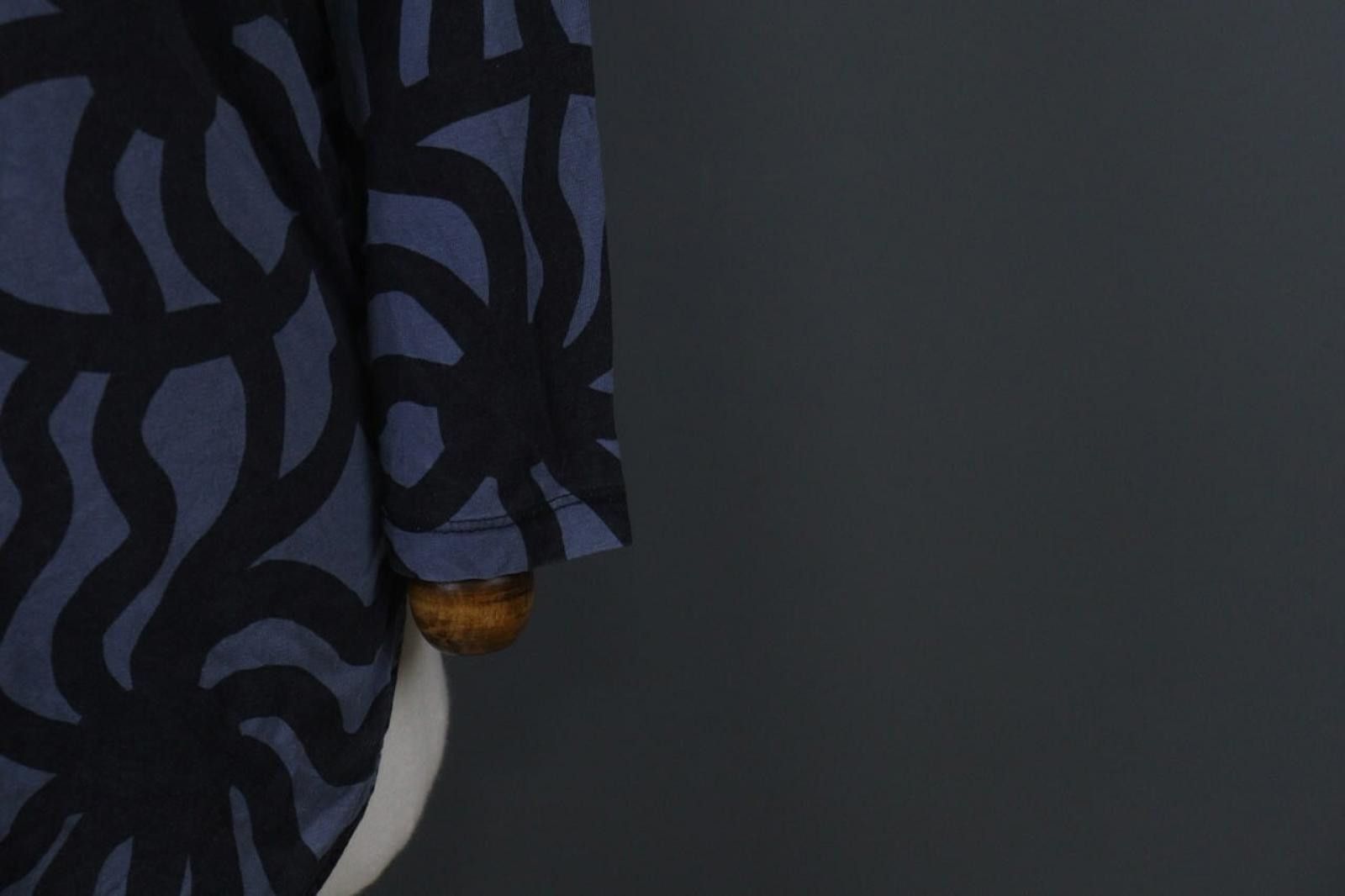 Marimekko Marimekko Blue Black Geometric Lyocell Blouse Top Size XS Size XS / US 0-2 / IT 36-38 - 4 Thumbnail