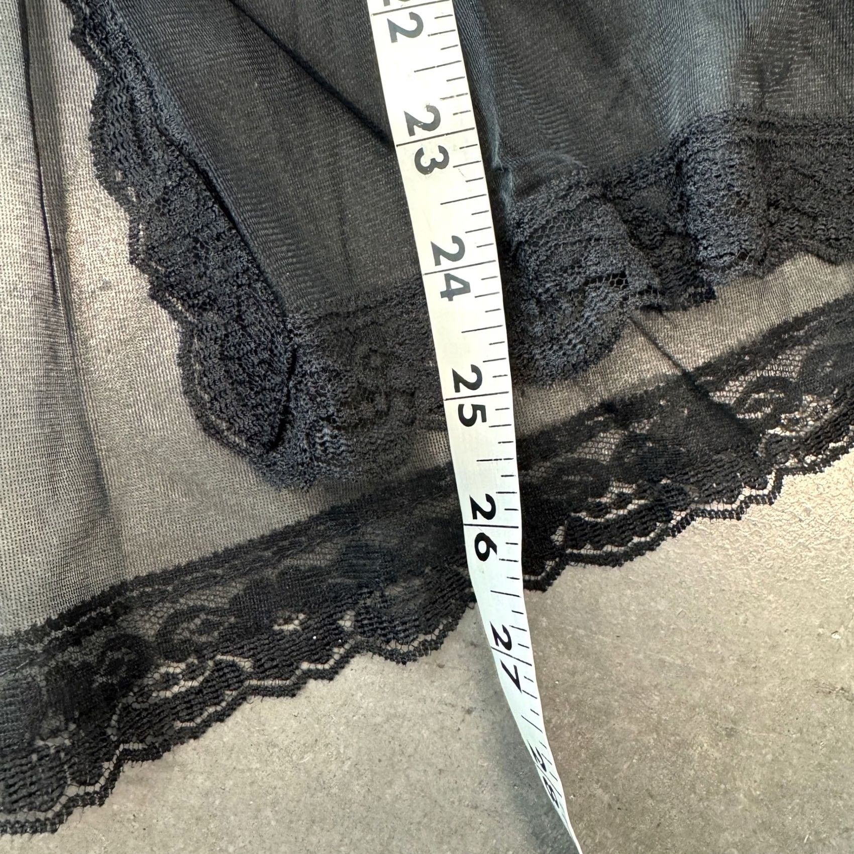 Vintage VINTAGE Y2K 90'S Full Micro Sheer Lace Black Lingerie Slip Blouse Longsleeve M Shirt Womens XS? Size M / US 6-8 / IT 42-44 - 5 Thumbnail
